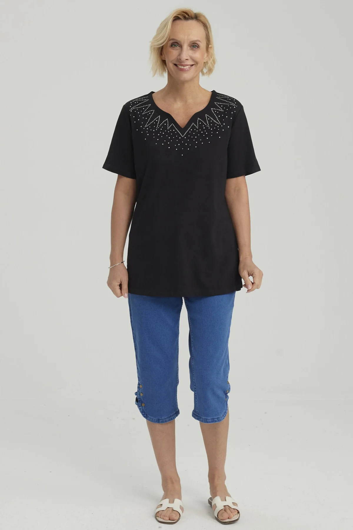 Polera Mujer Rapport Negro - Image 4