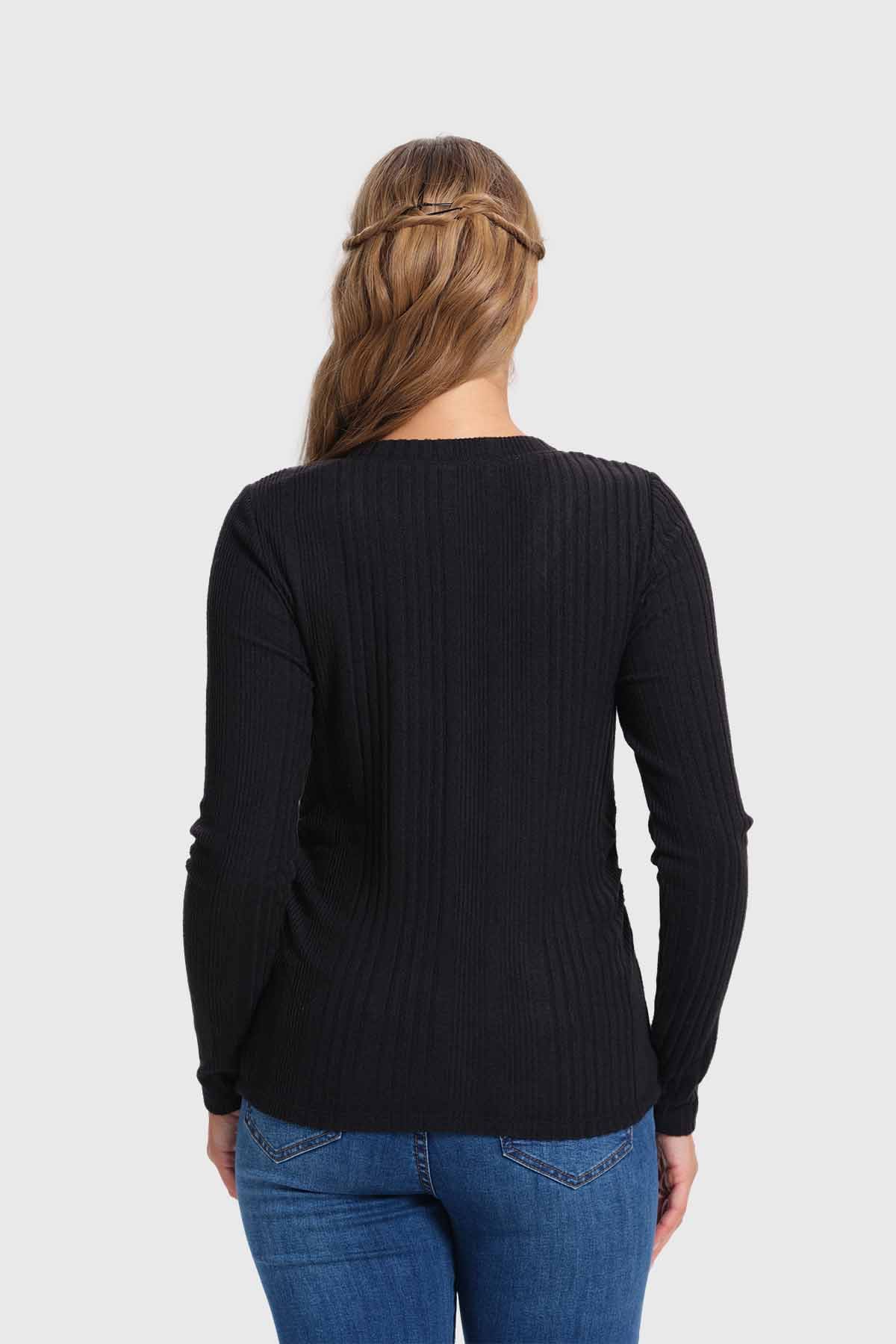 Polera Mujer Rib Camman Negro - Image 3