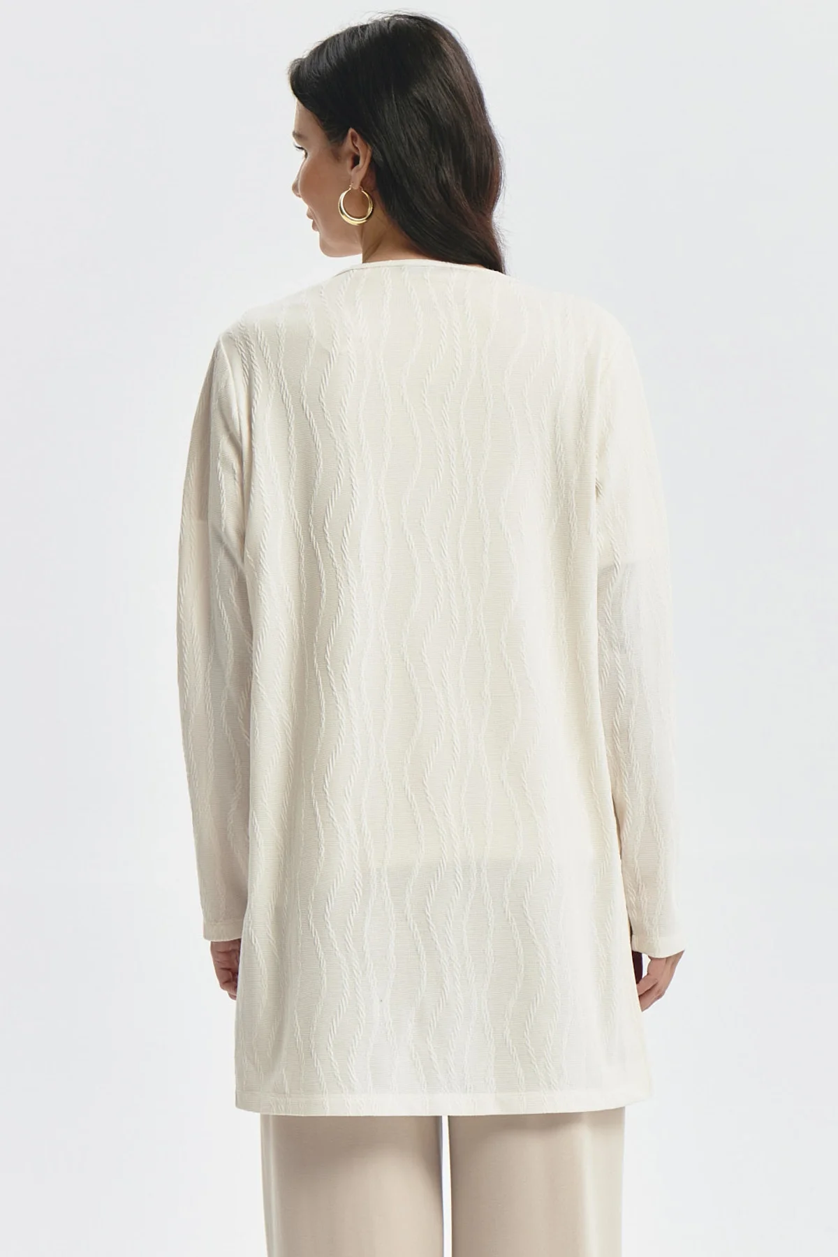 Polera Mujer Slim Crema - Image 3