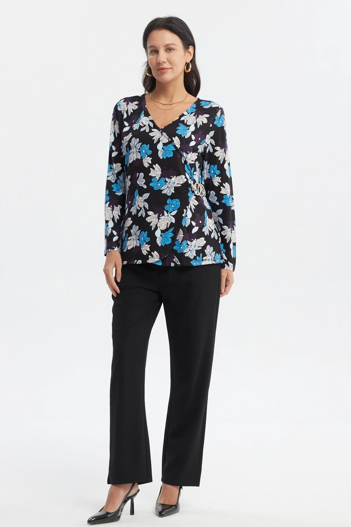 Polera Mujer Slim Negro - Image 4