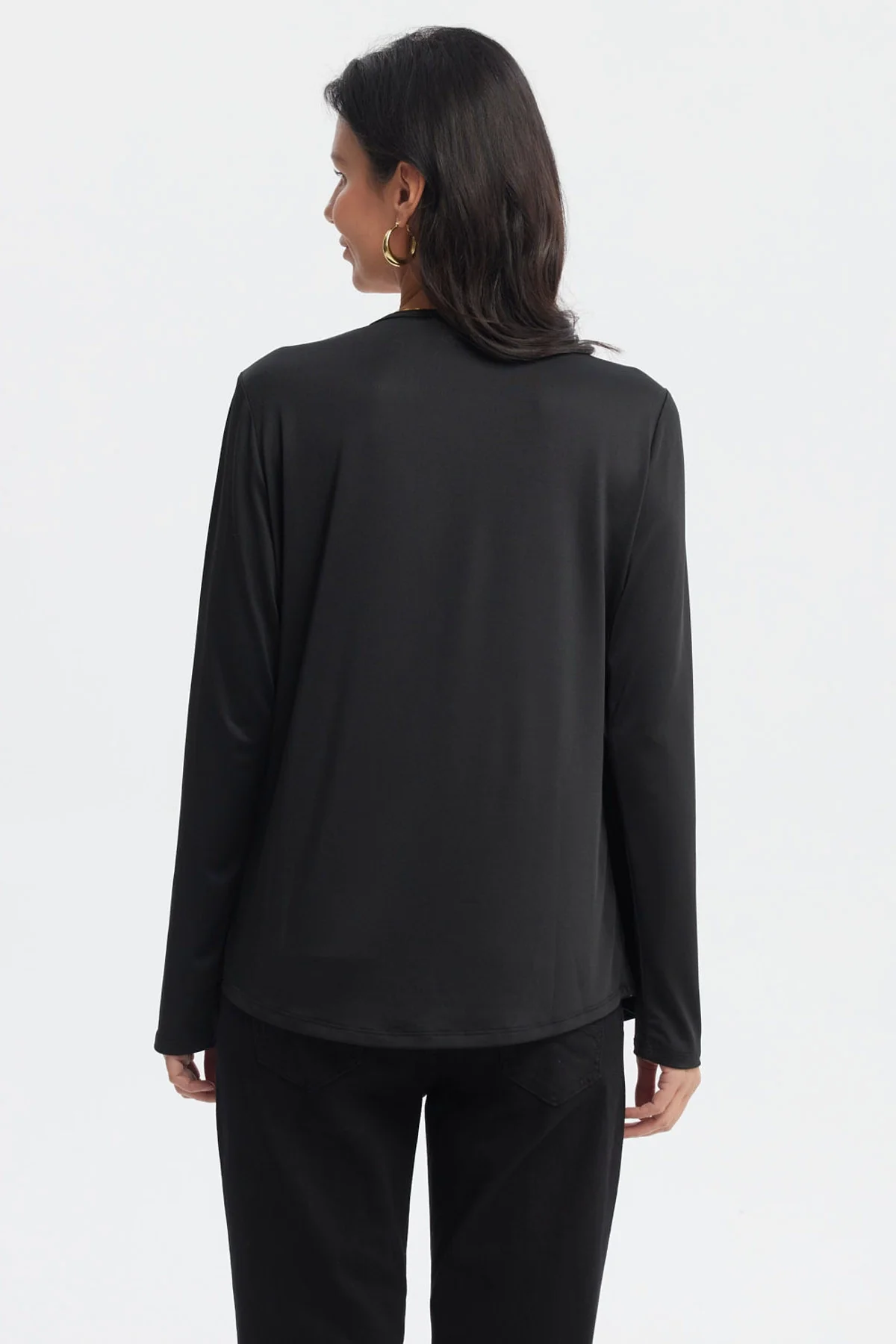 Polera Mujer Slim Negro - Image 3