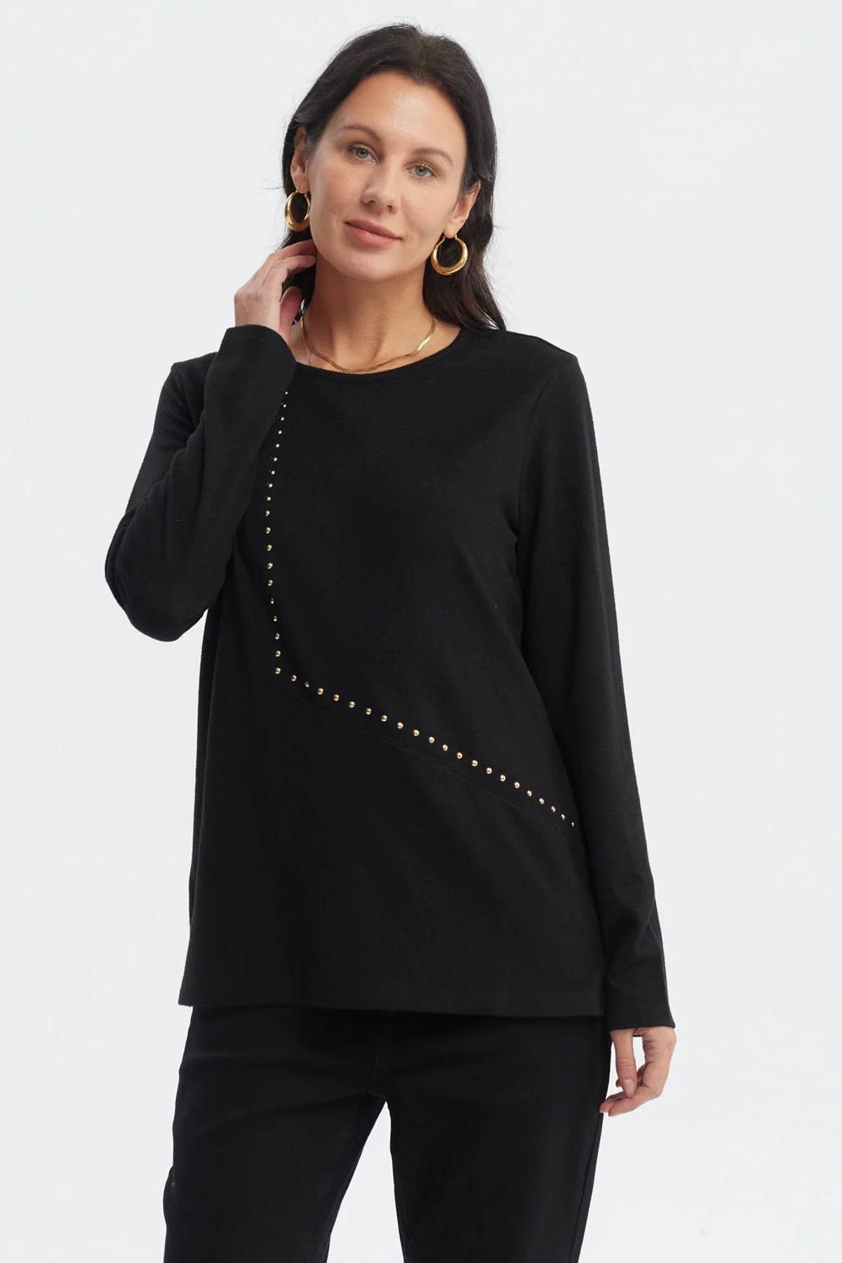 Polera Mujer Slim Negro