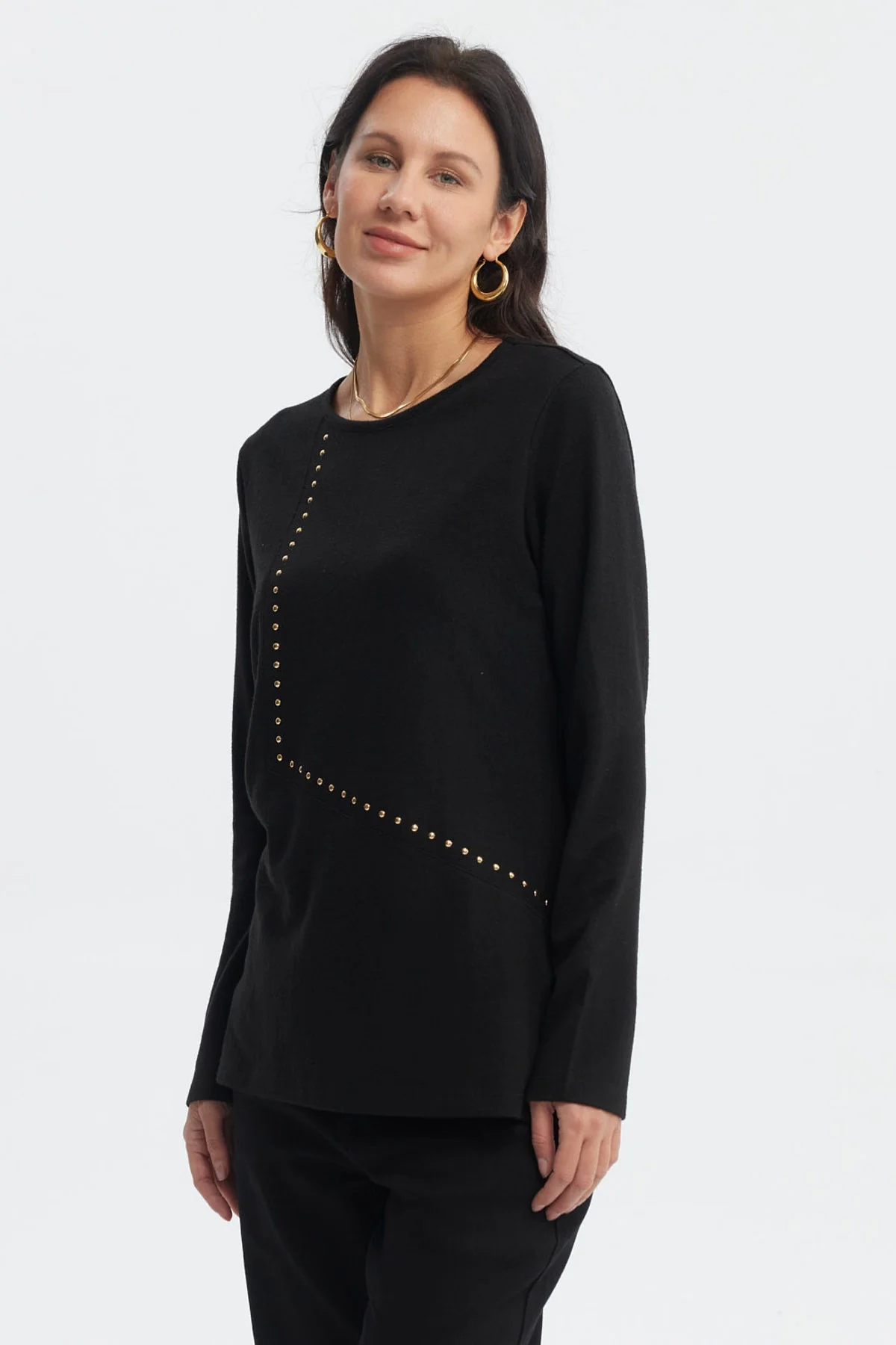 Polera Mujer Slim Negro - Image 2