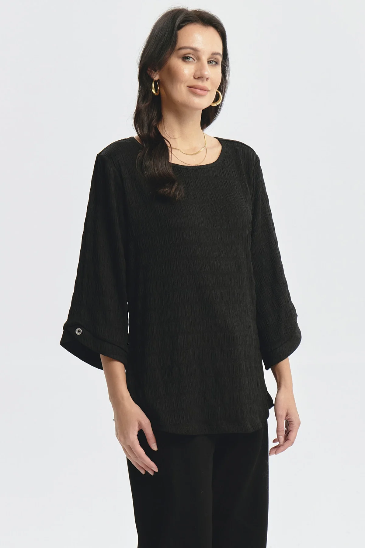 Polera Mujer Slim Negro - Image 2