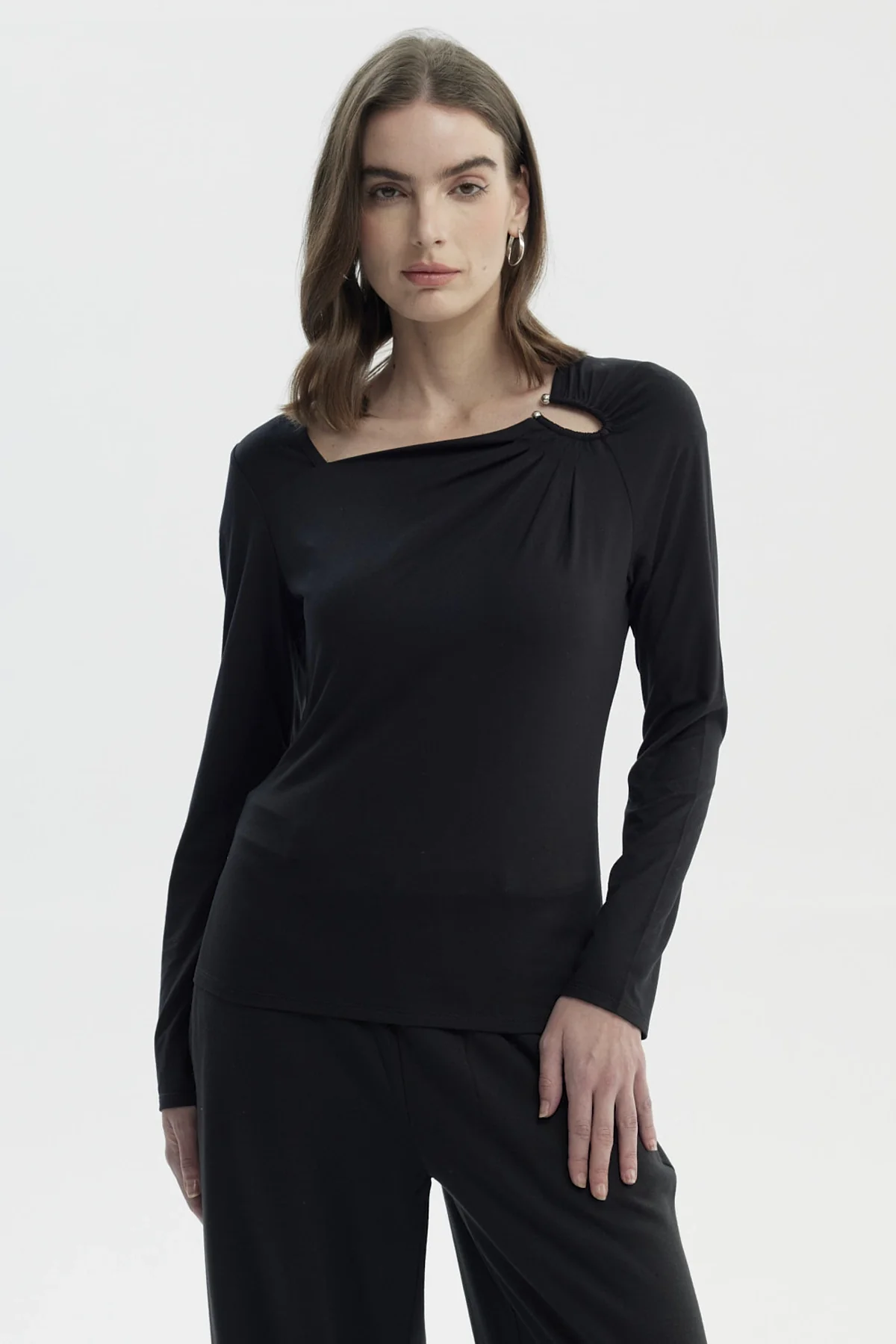 Polera Mujer Slim Negro