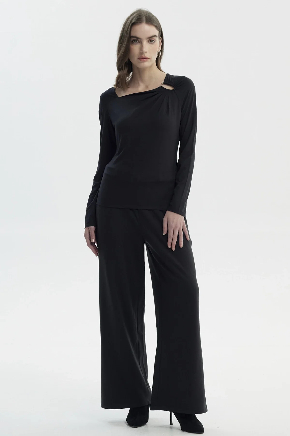 Polera Mujer Slim Negro - Image 4