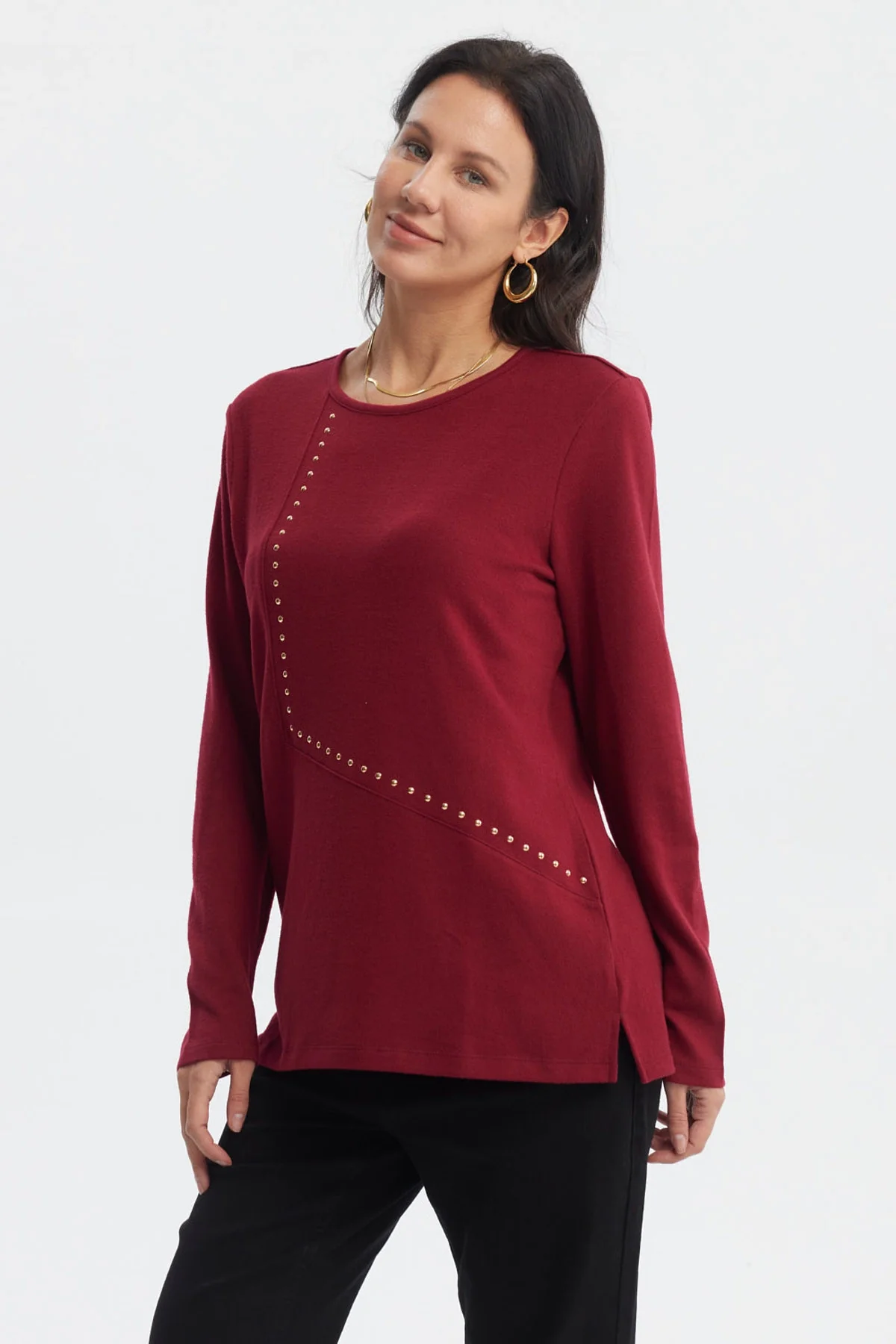 Polera Mujer Slim Rojo - Image 2