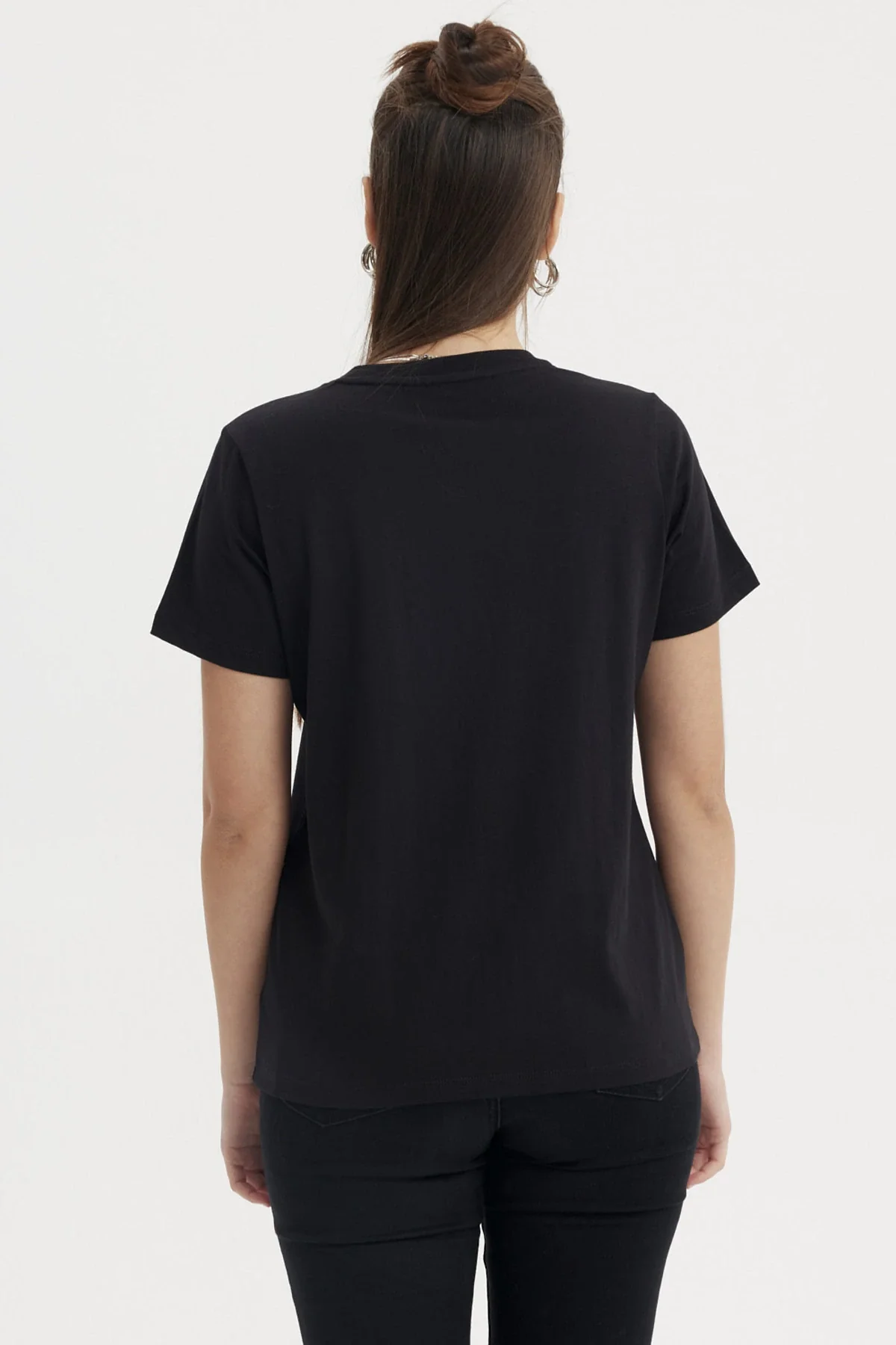 Polera Mujer Stitch Negro - Image 3