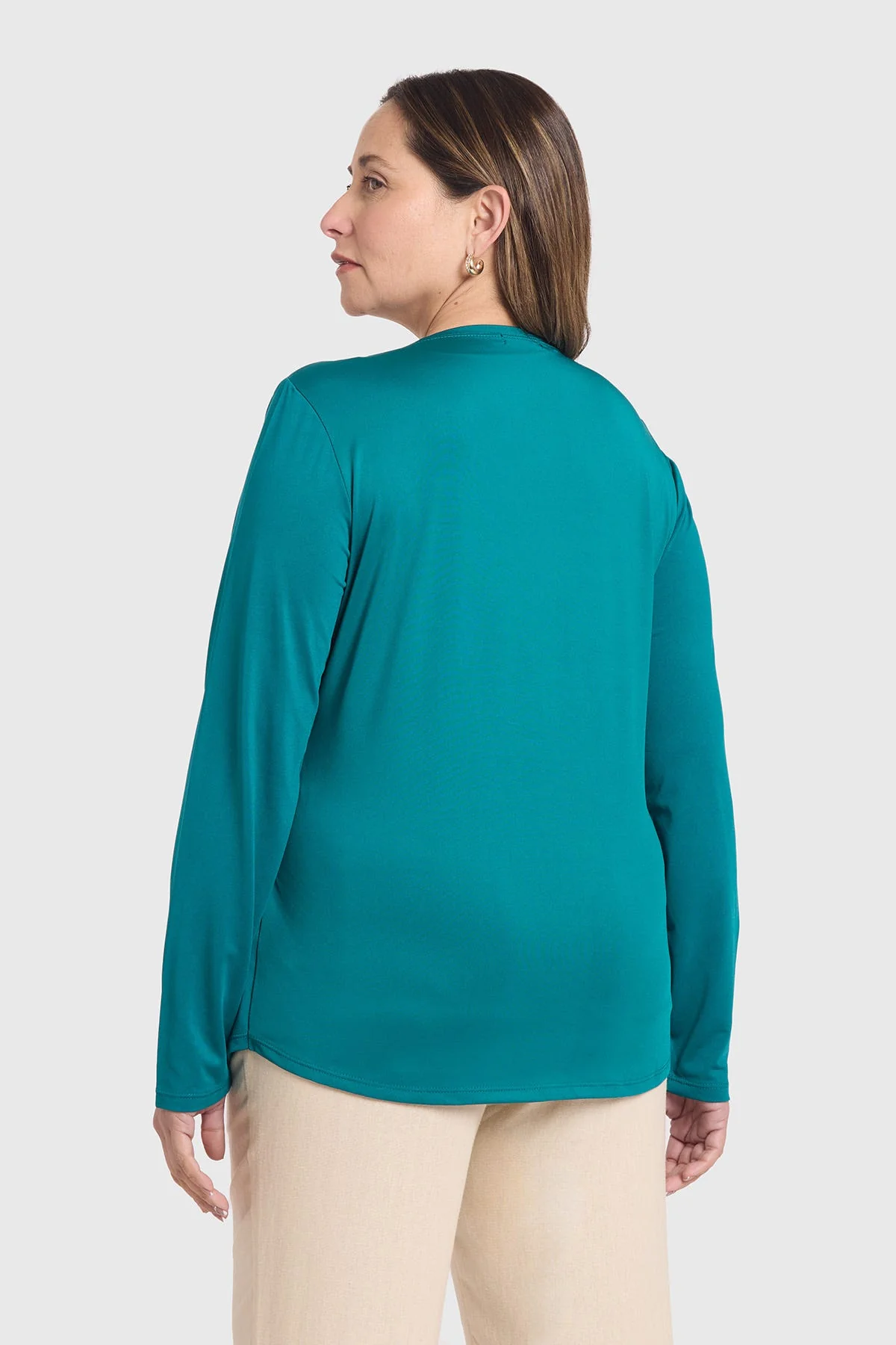Polera Mujer Tapado Print Verde - Image 3
