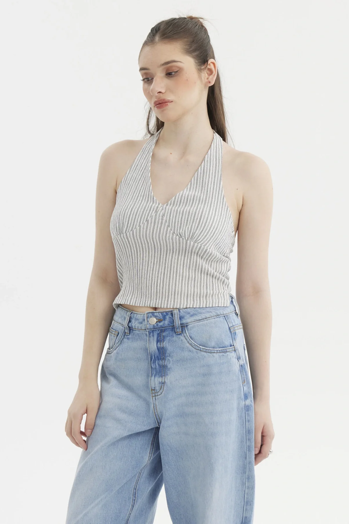 Polera Mujer Textura Blanco - Image 3
