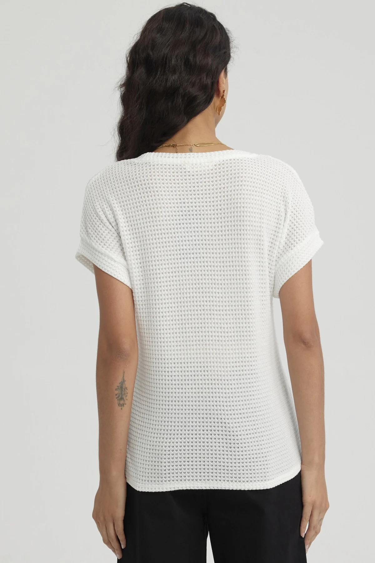 Polera Mujer Textura Crudo - Image 3