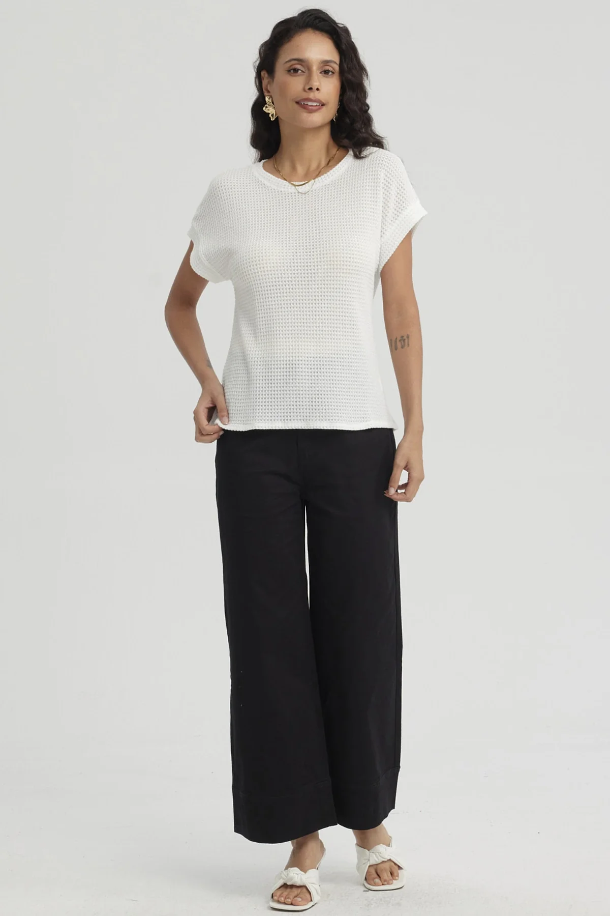 Polera Mujer Textura Crudo - Image 4
