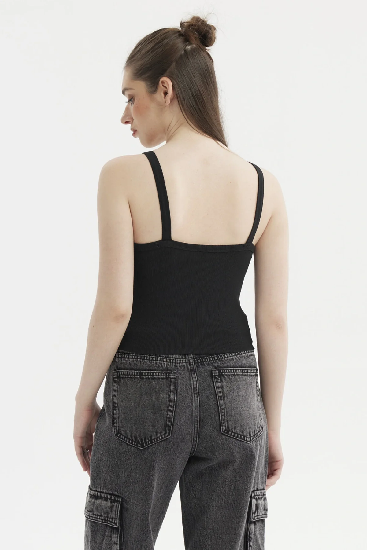 Polera Mujer Tirante Argolla Negro - Image 3