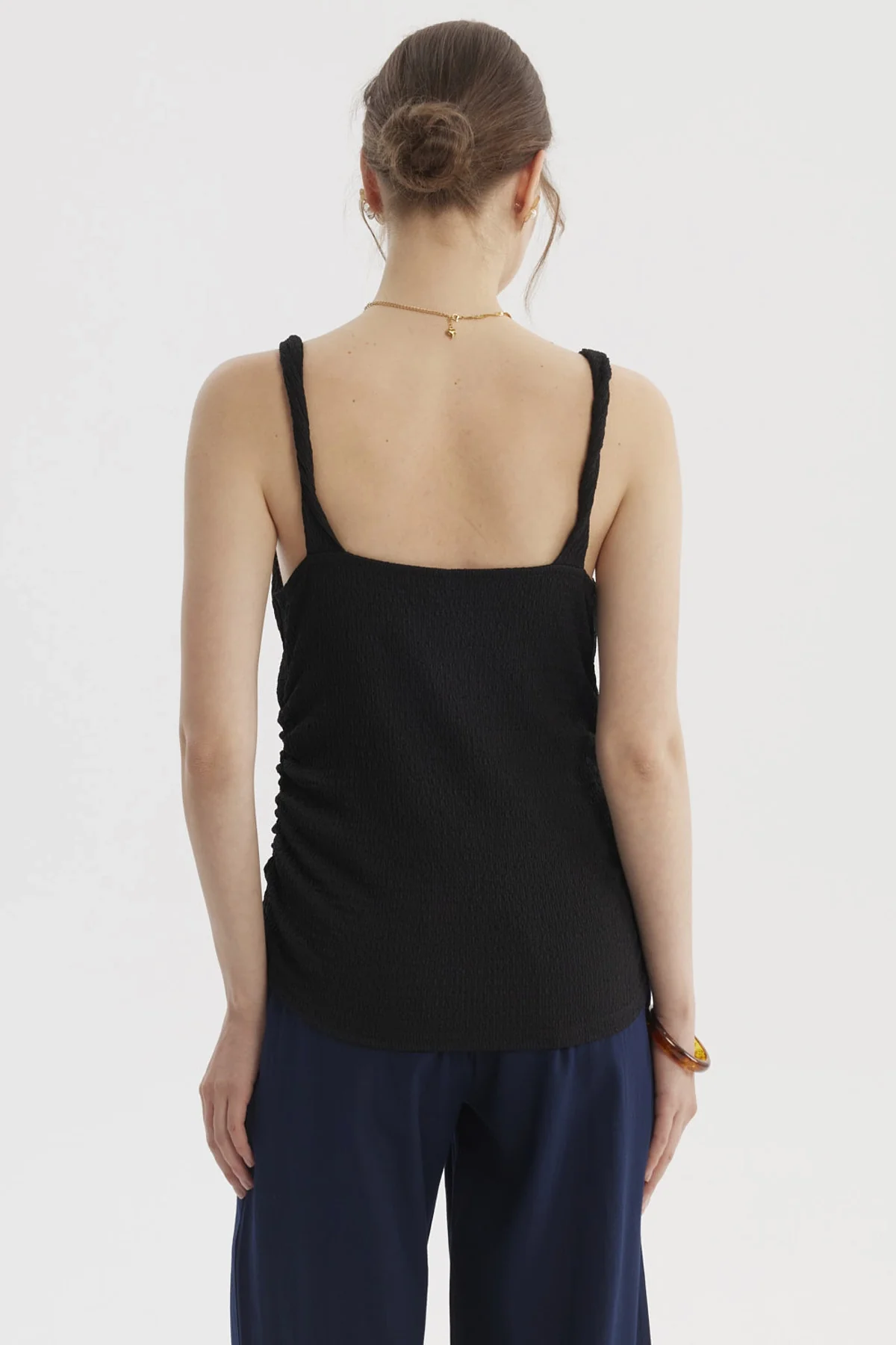 Polera Mujer Tirante Trenzado Negro - Image 3
