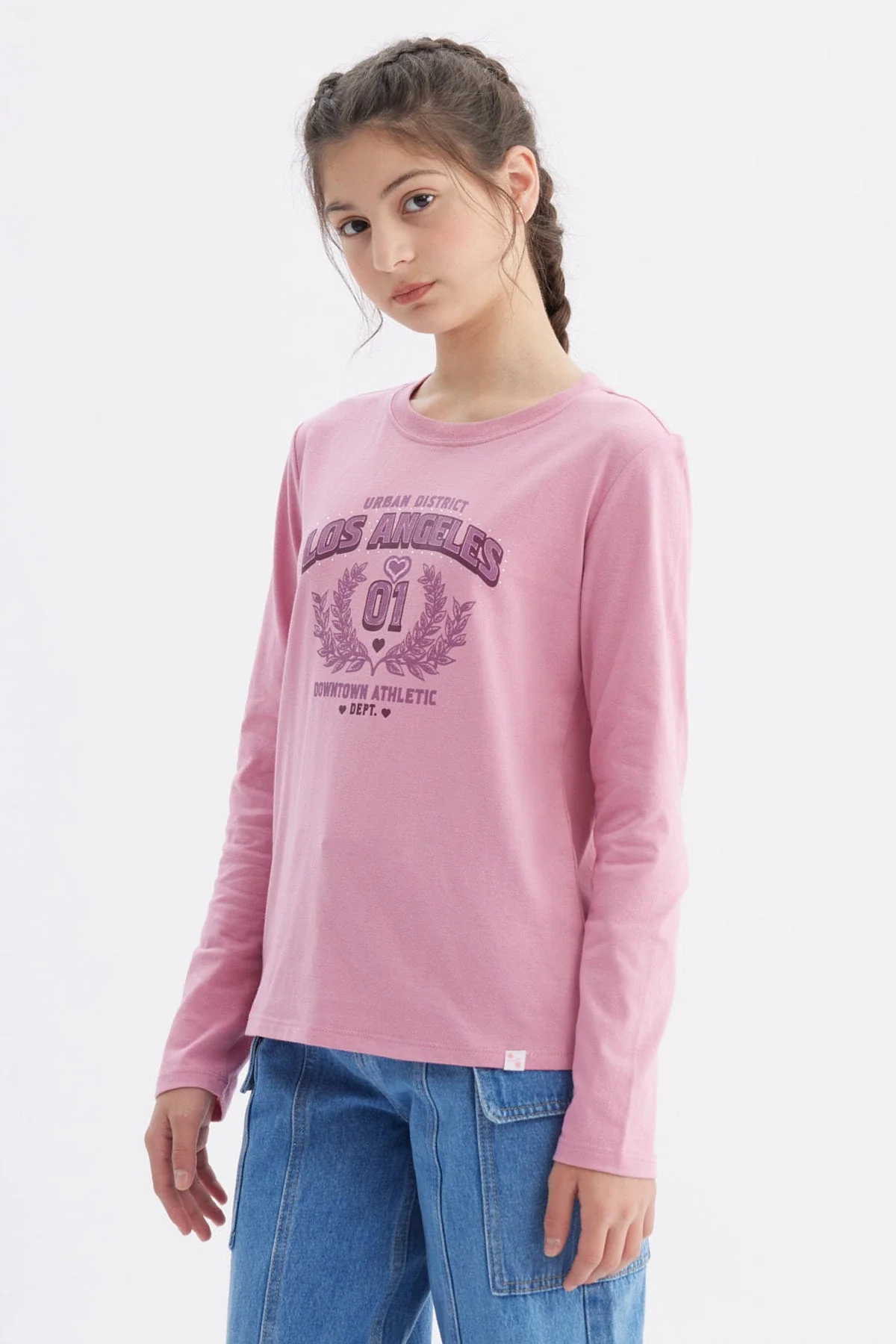 Polera Niña Básica Teen Rosado - Image 2