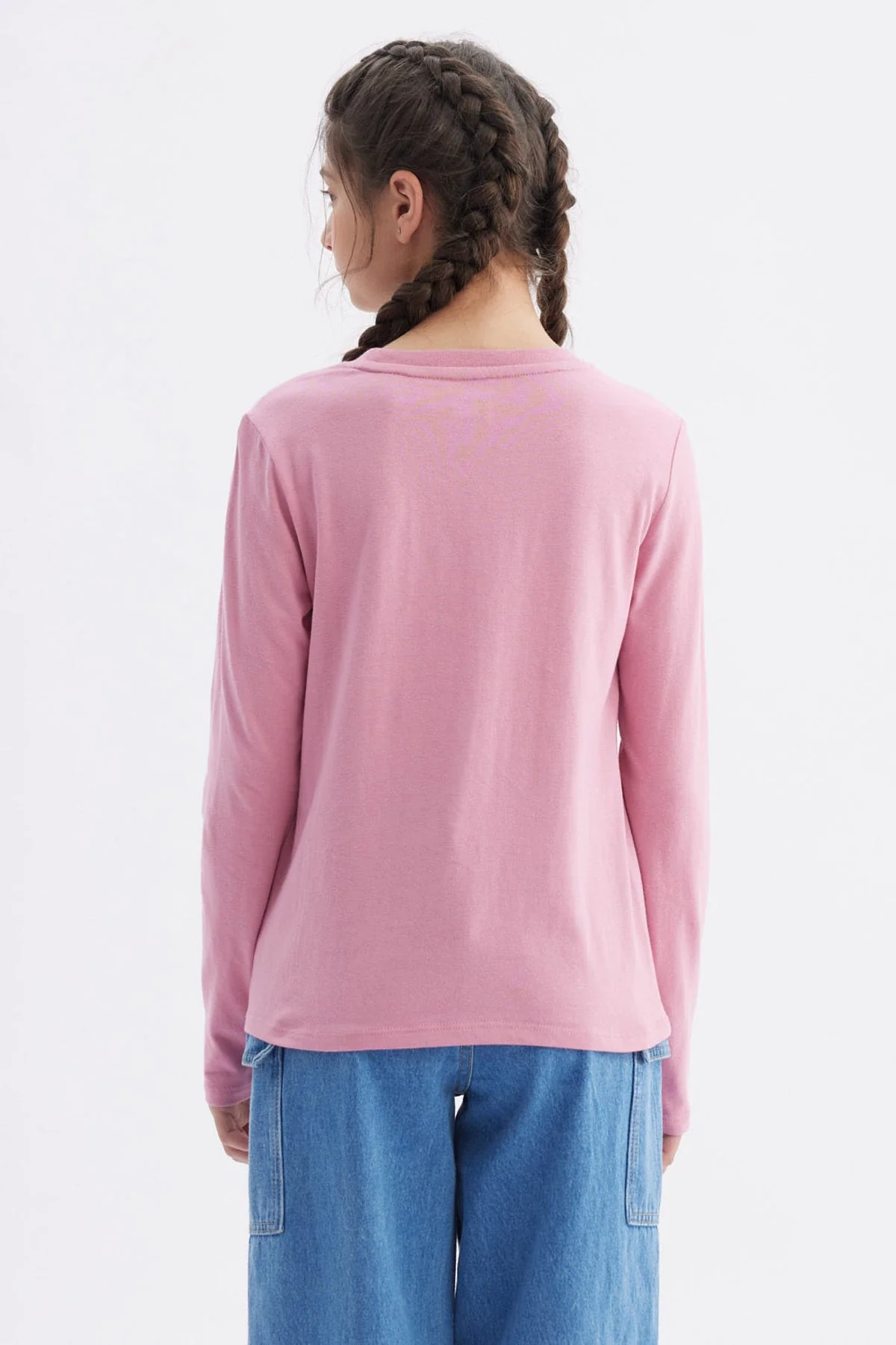 Polera Niña Básica Teen Rosado - Image 3