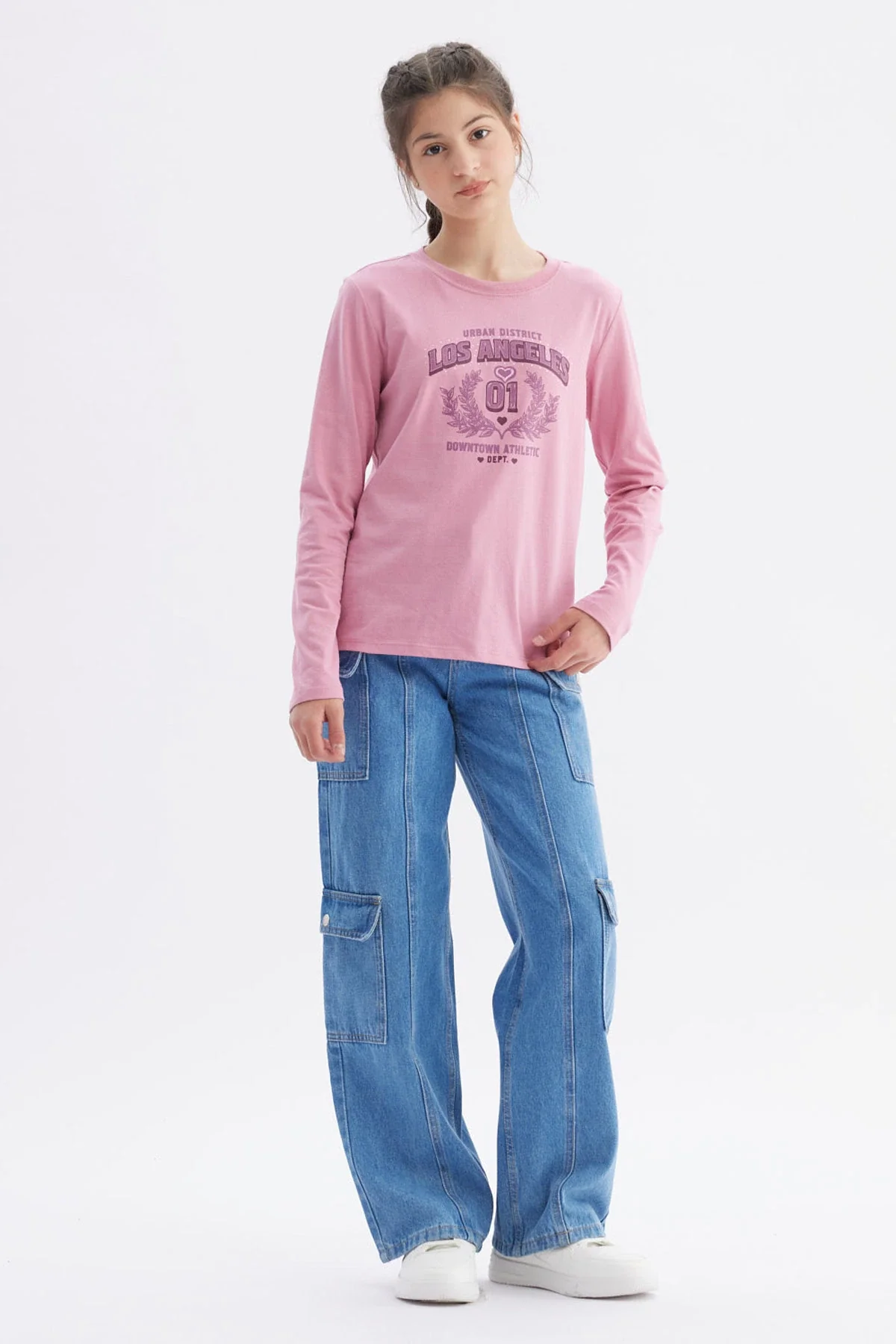 Polera Niña Básica Teen Rosado - Image 4