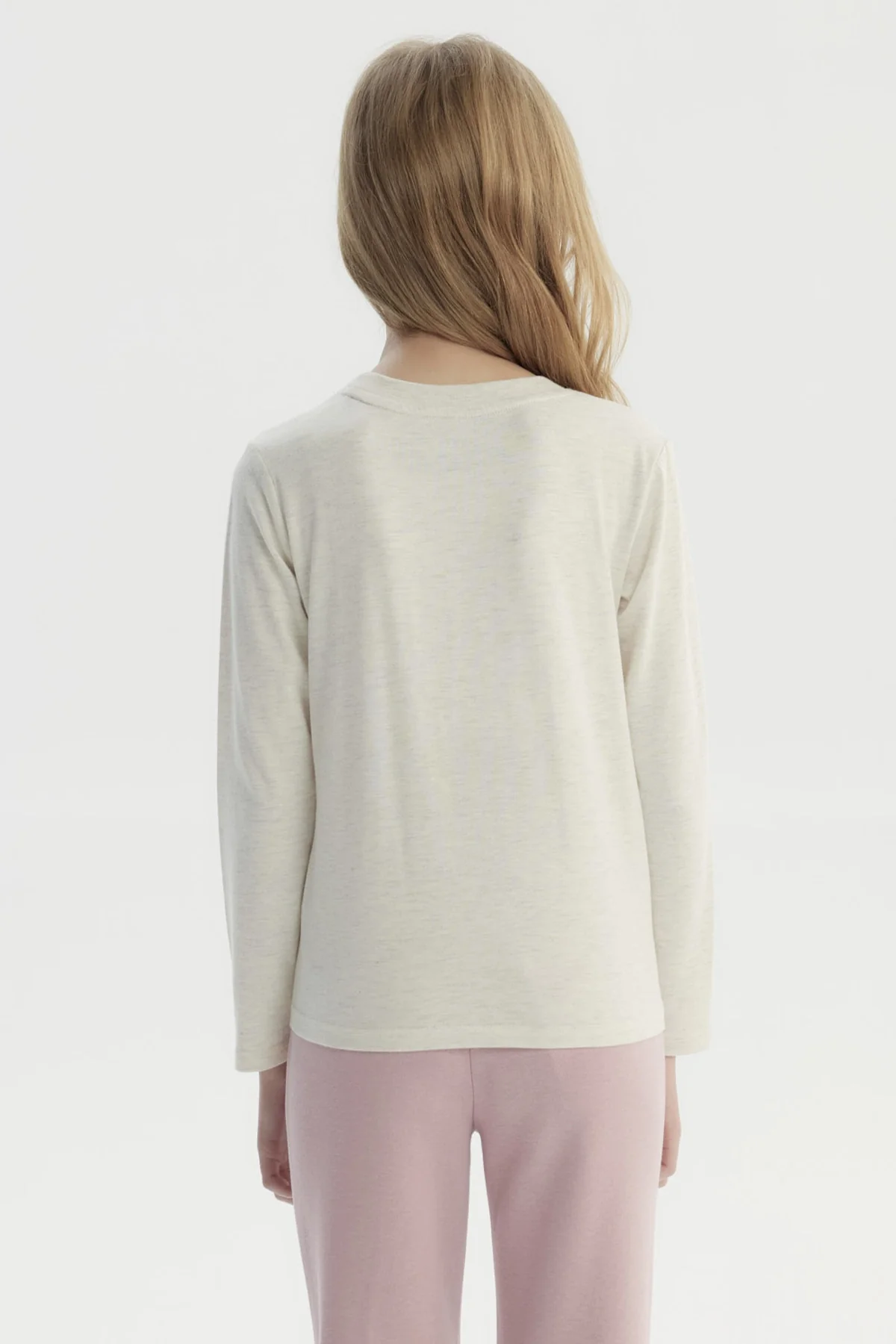 Polera Niña Básica Toddler Beige - Image 3