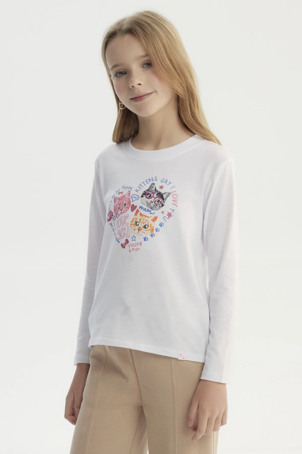 Polera Niña Básica Toddler Blanco - Image 2
