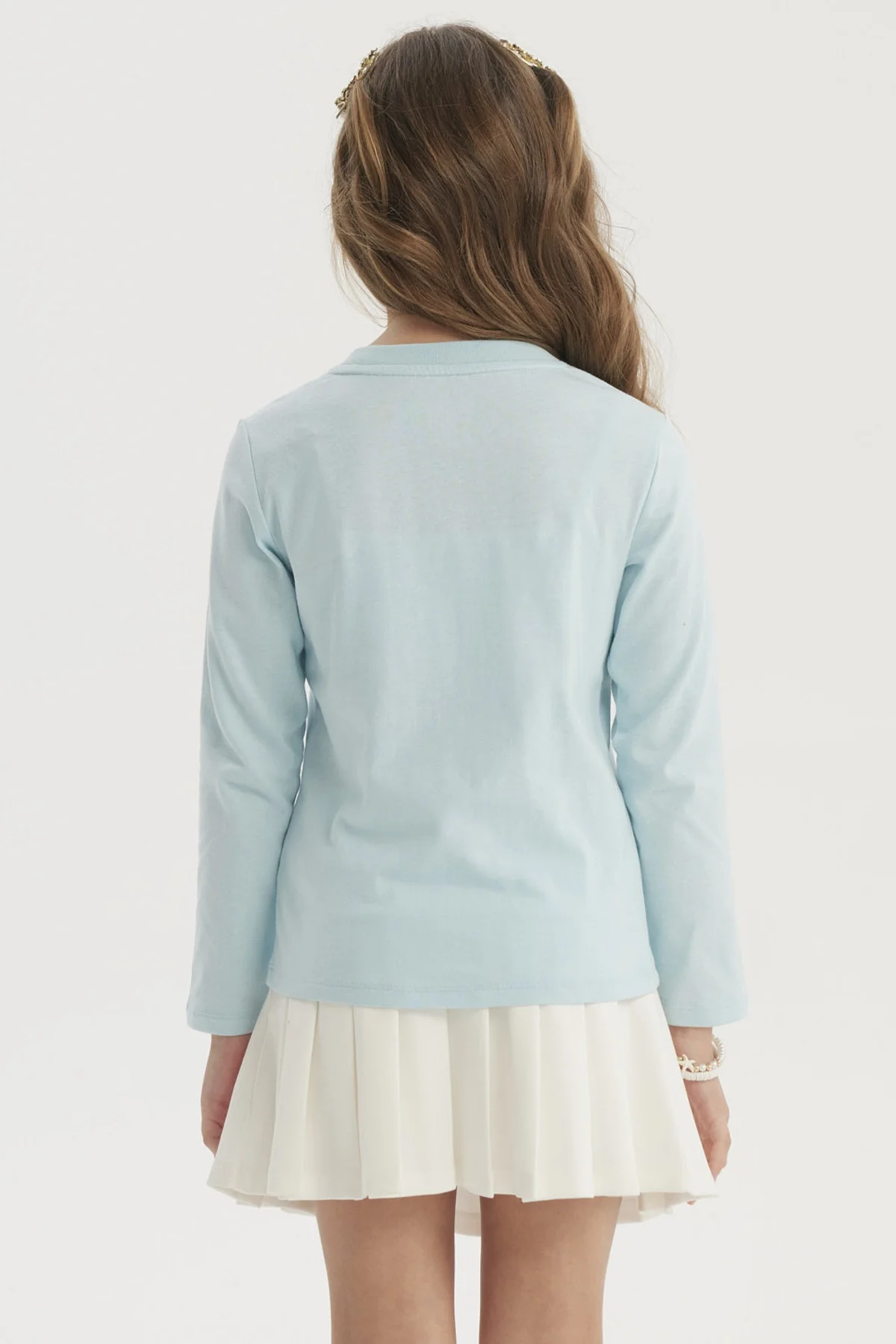 Polera Niña Básica Toddler Celeste - Image 3