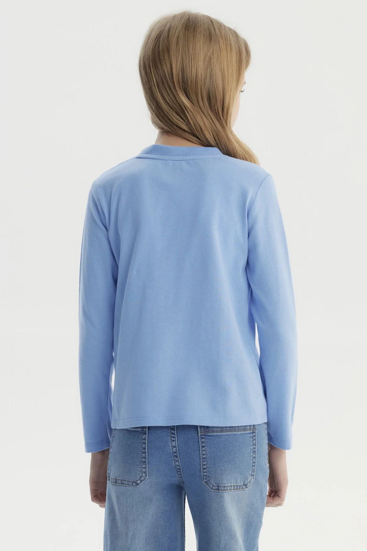 Polera Niña Básica Toddler Celeste - Image 3