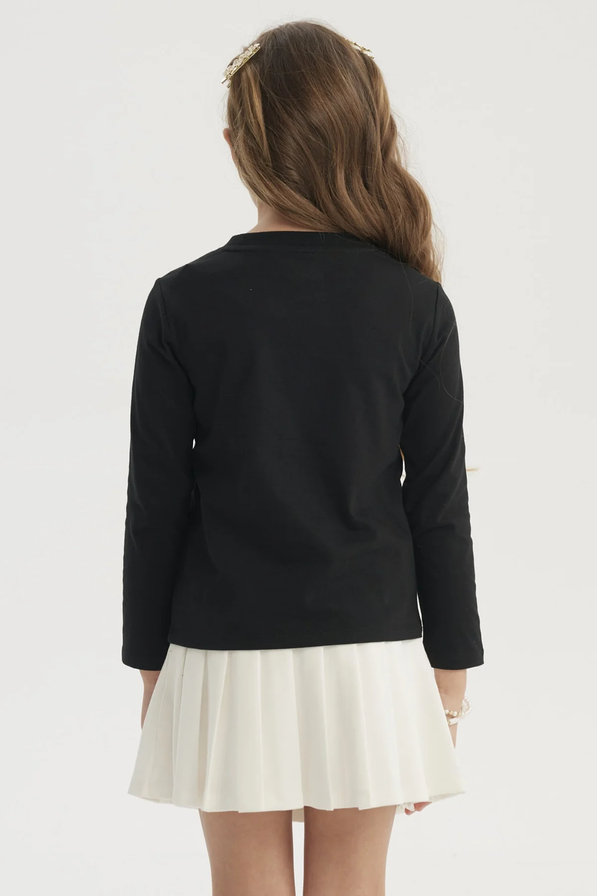 Polera Niña Básica Toddler Negro - Image 3