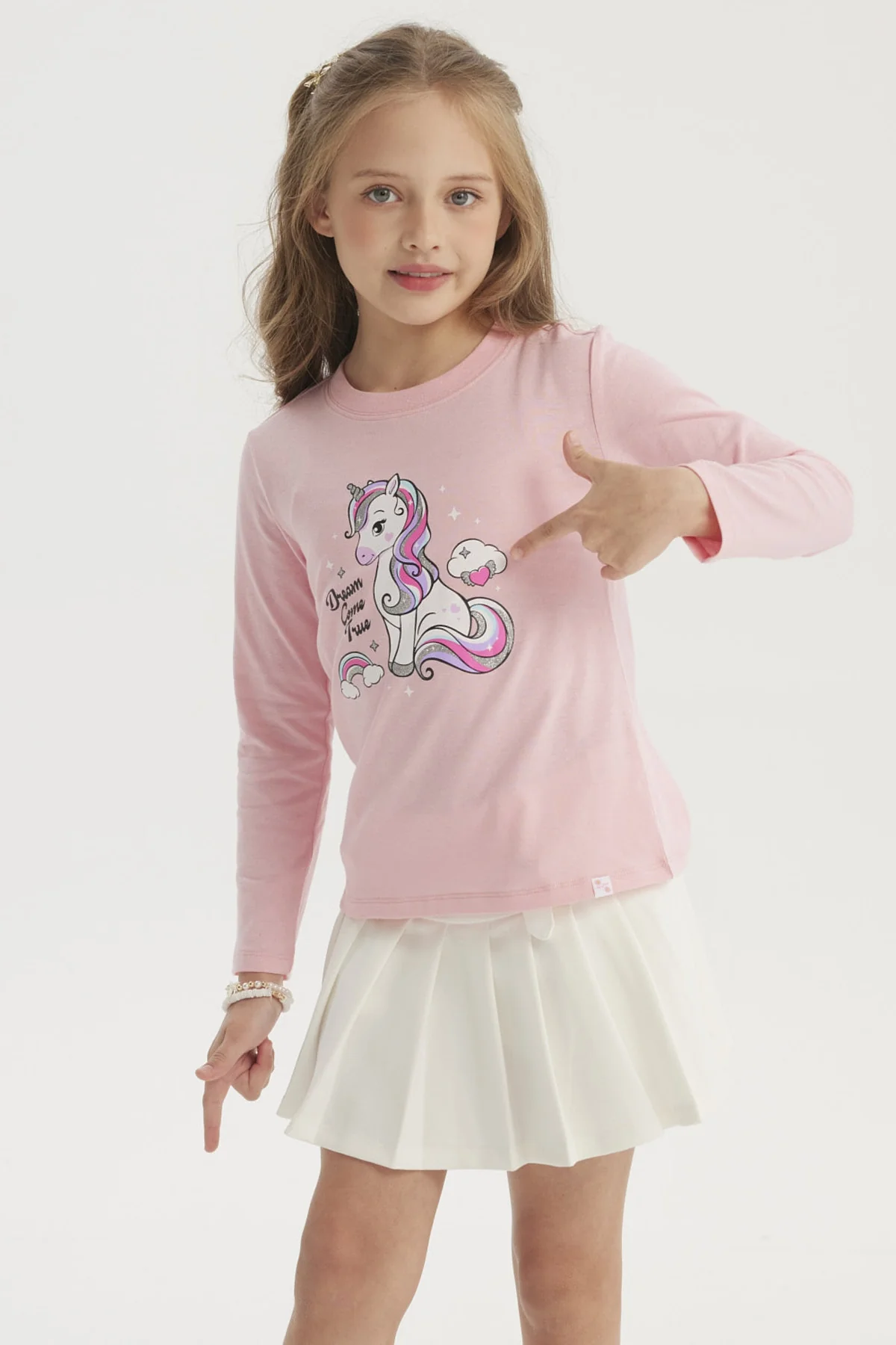 Polera Niña Básica Toddler Rosado - Image 2