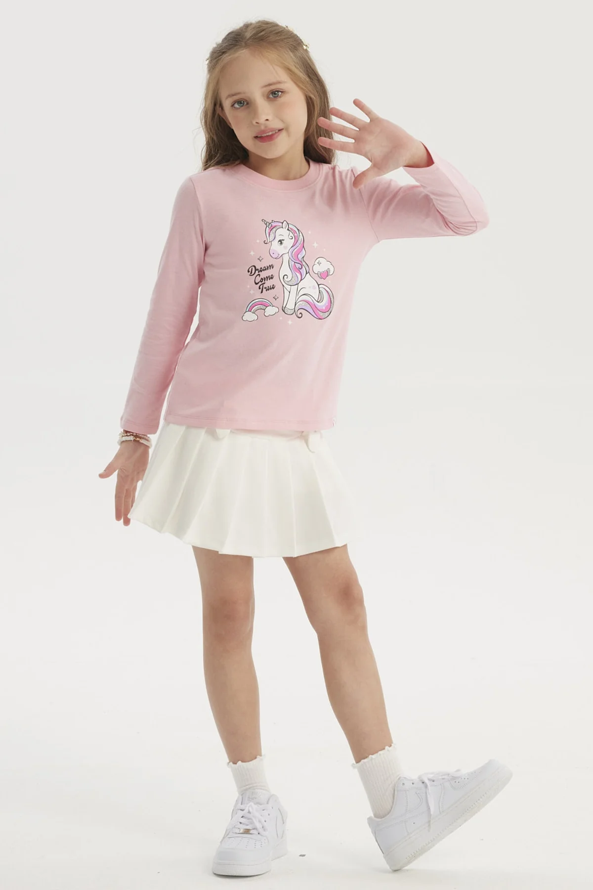 Polera Niña Básica Toddler Rosado - Image 4