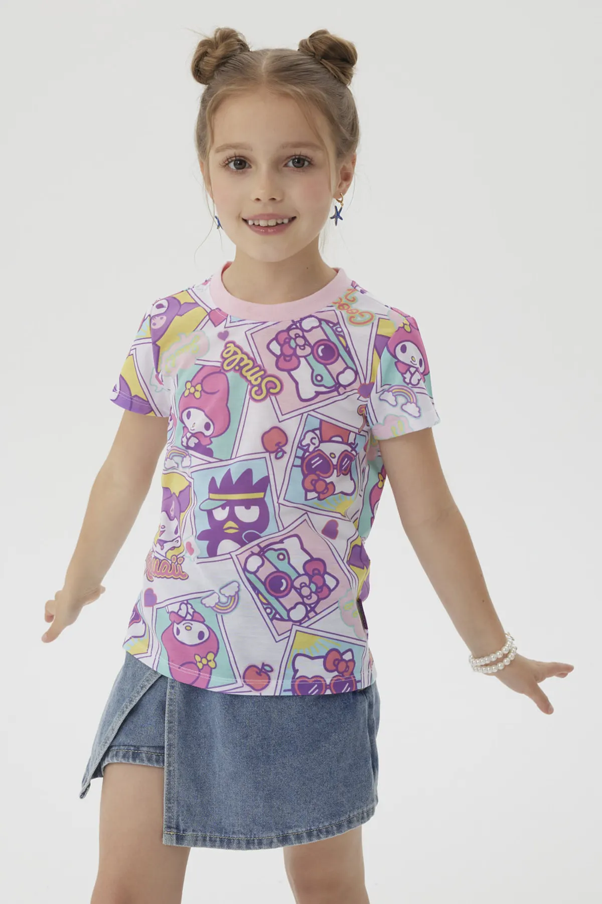Polera Niña Bipack Hello Kitty Fucsia - Image 2