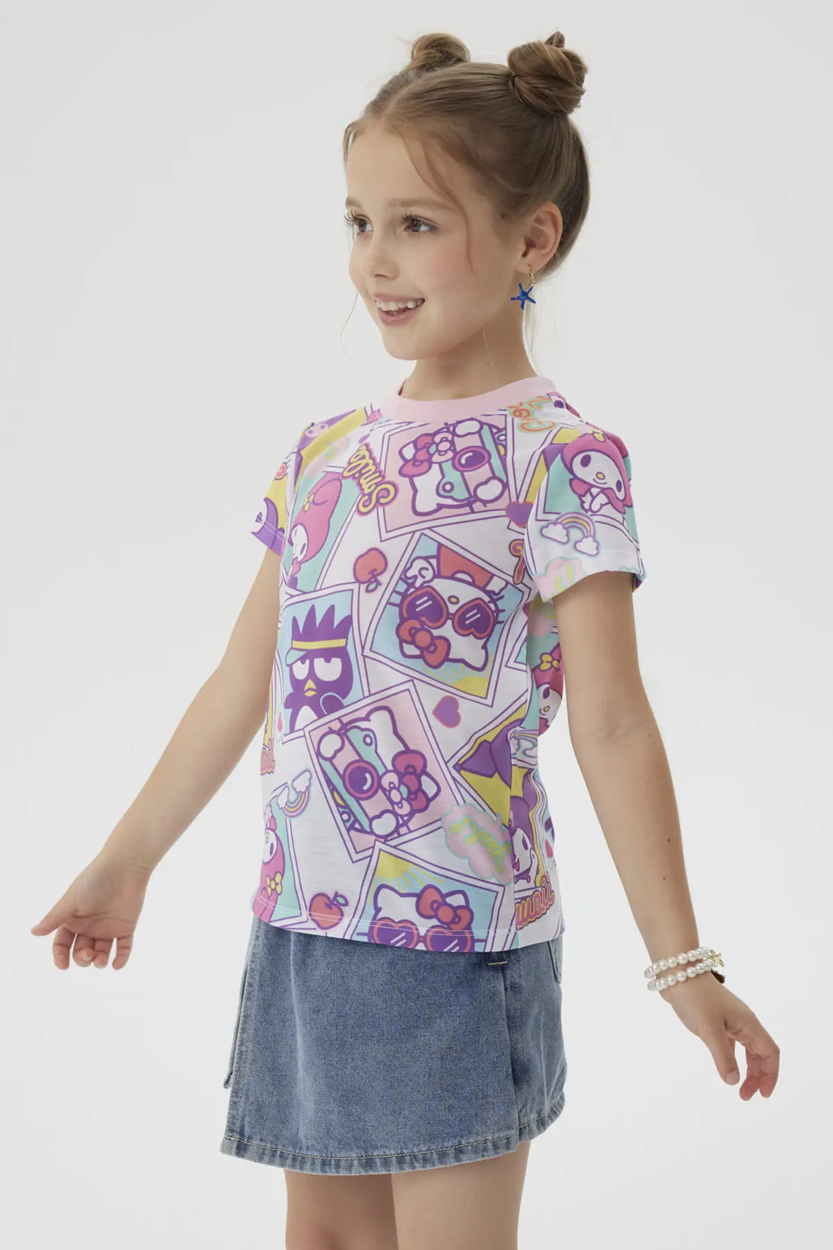 Polera Niña Bipack Hello Kitty Fucsia - Image 4