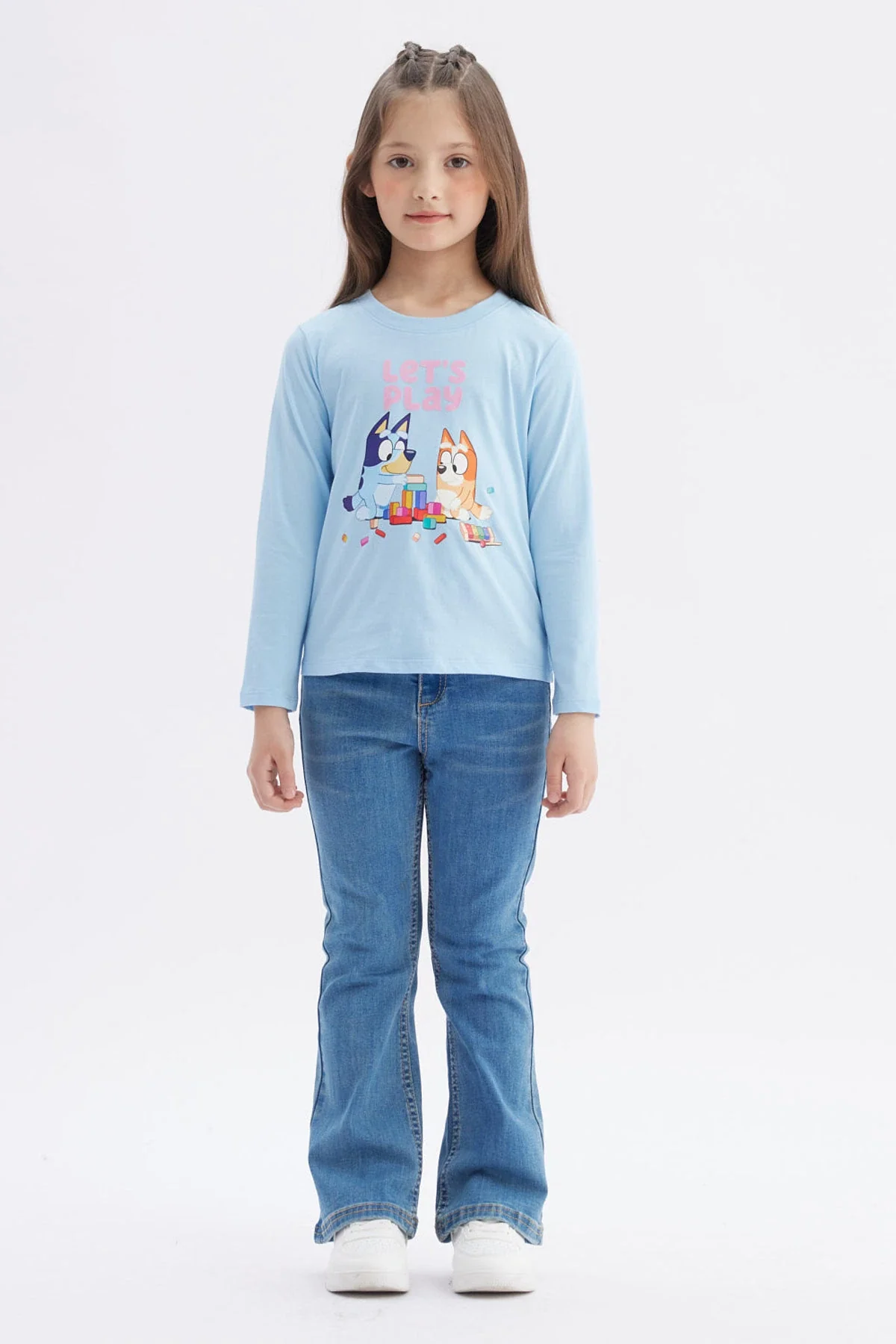 Polera Niña Bluey Celeste - Image 4