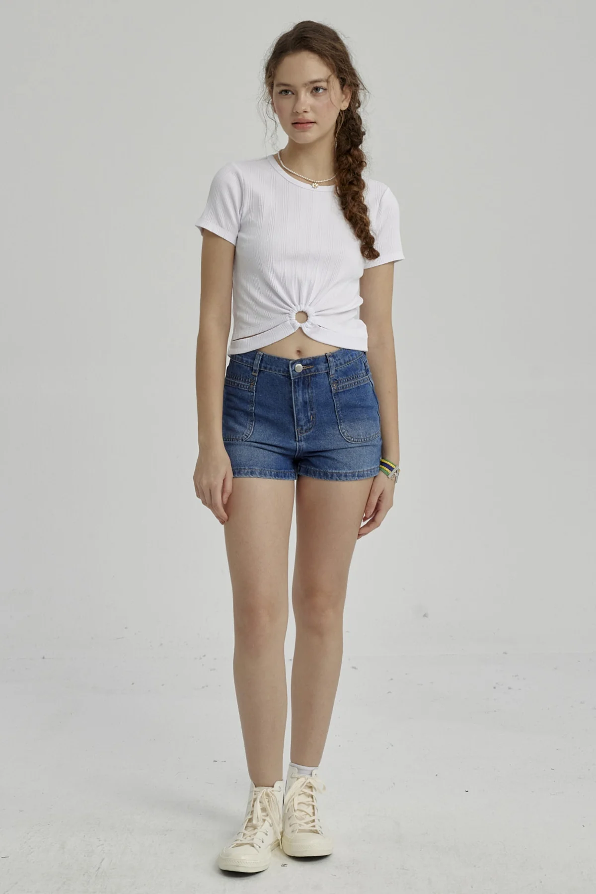 Polera Niña Con Argolla Blanco - Image 4
