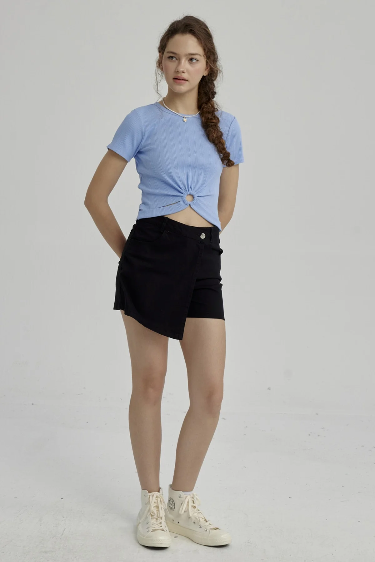 Polera Niña Con Argolla Celeste - Image 4