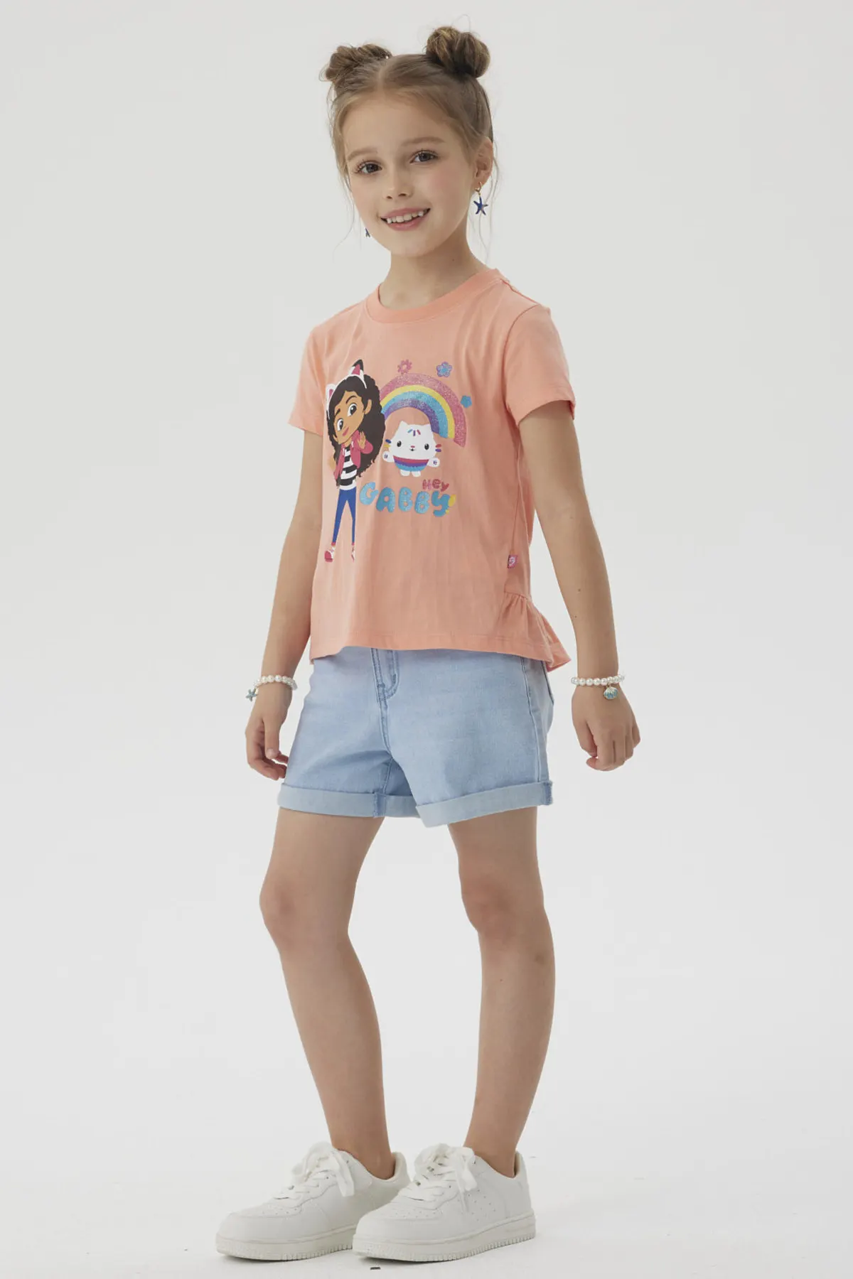 Polera Niña Gabby's Dollhouse Coral - Image 4