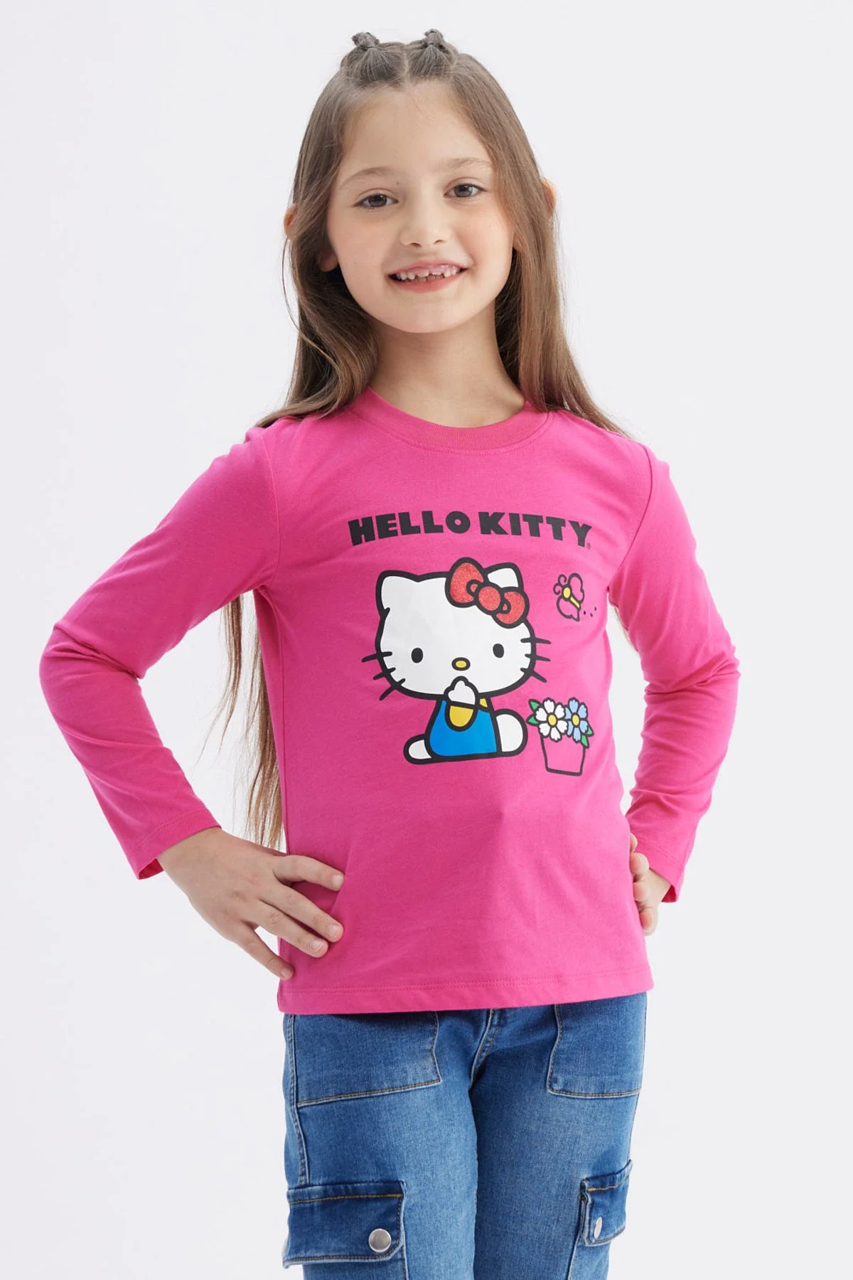 Polera Niña Hello Kitty Rosado