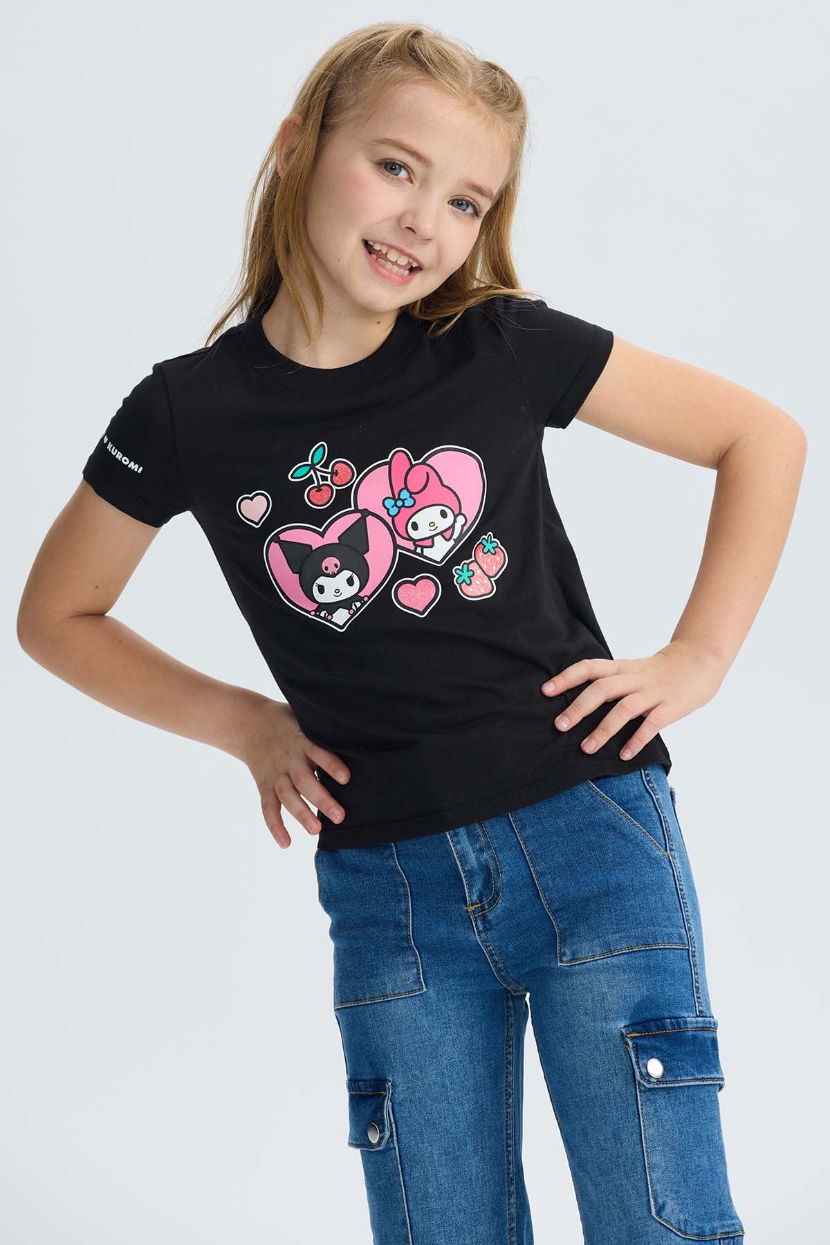 Polera Niña Kuromi Negro - Image 2