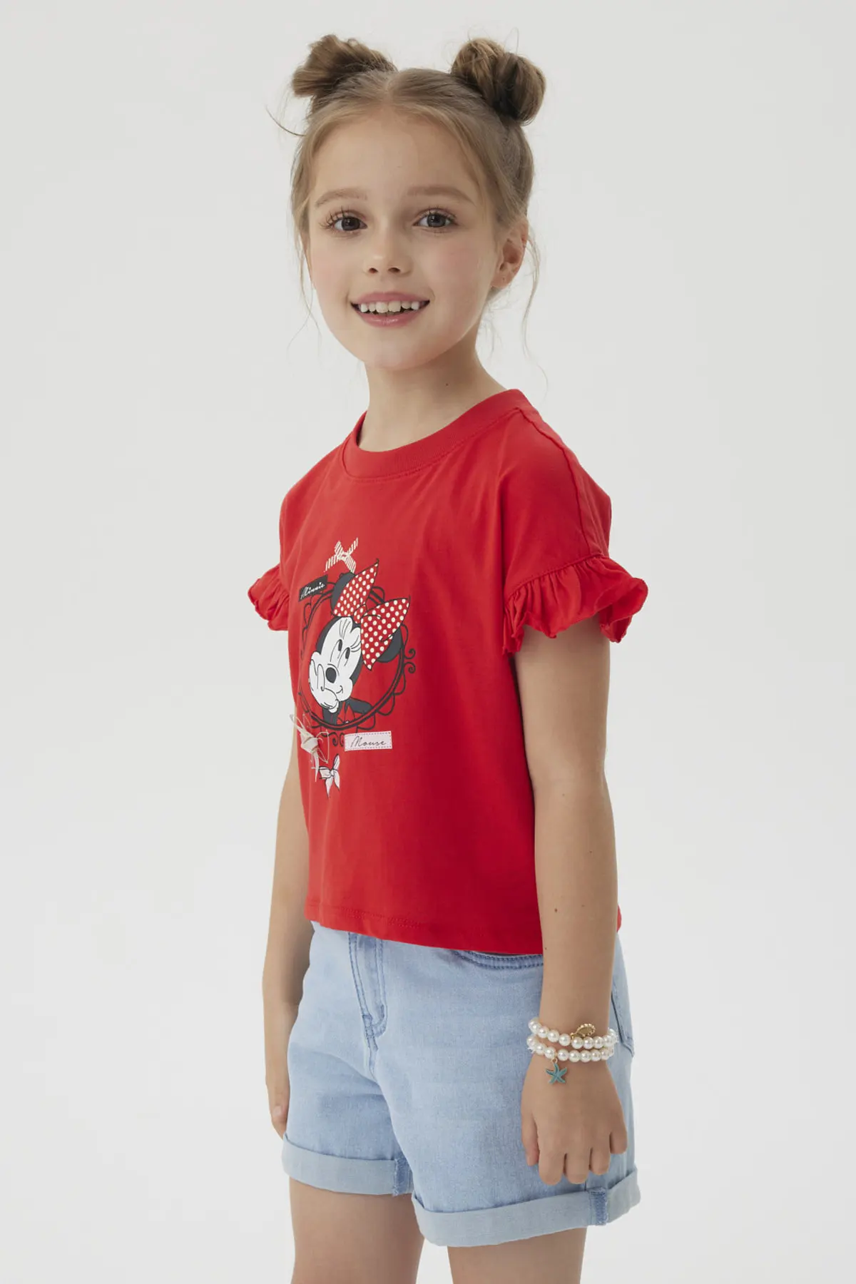 Polera Niña Minnie Rojo - Image 2