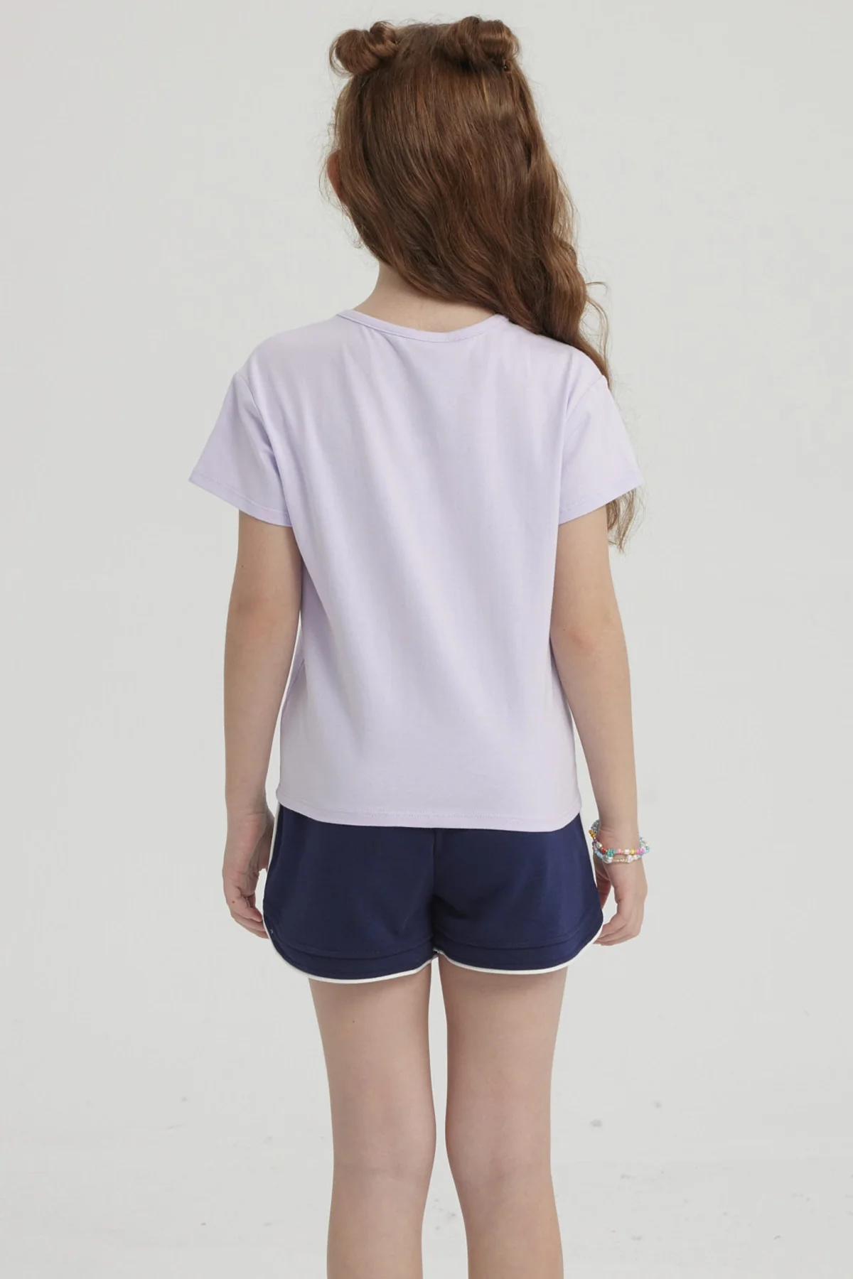 Polera Niña Nudo Lila - Image 3