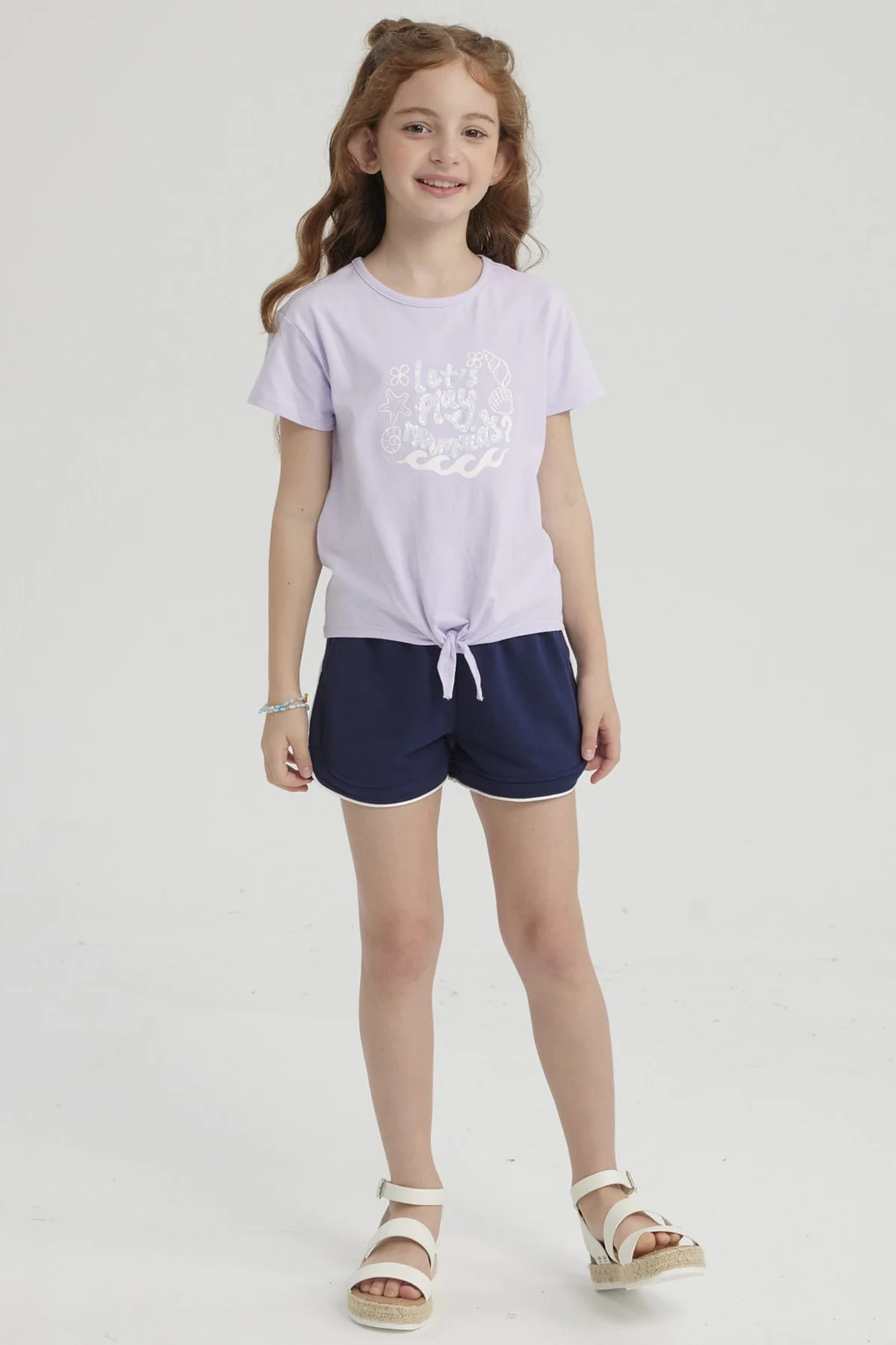 Polera Niña Nudo Lila - Image 4