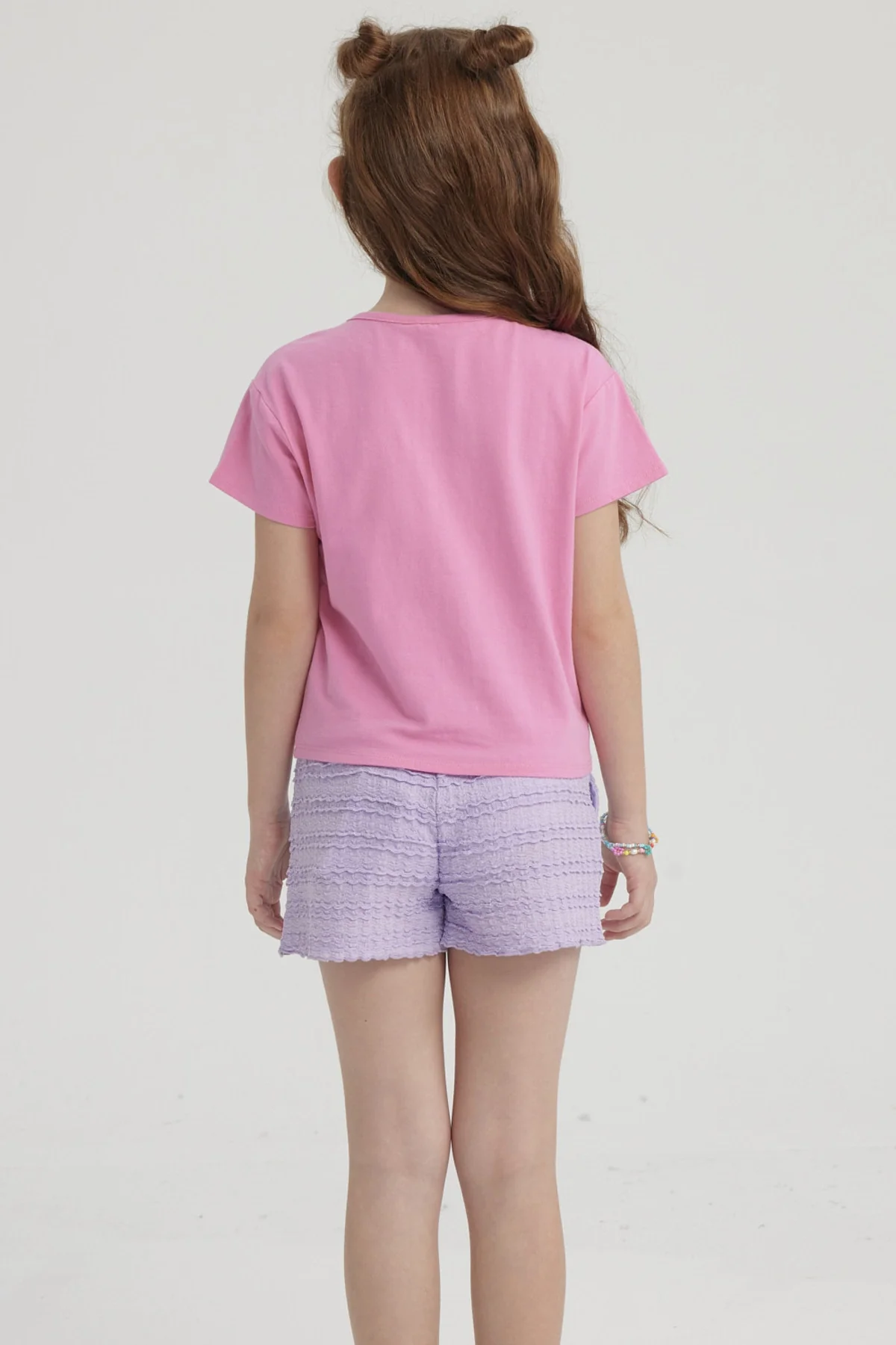 Polera Niña Nudo Rosado - Image 2