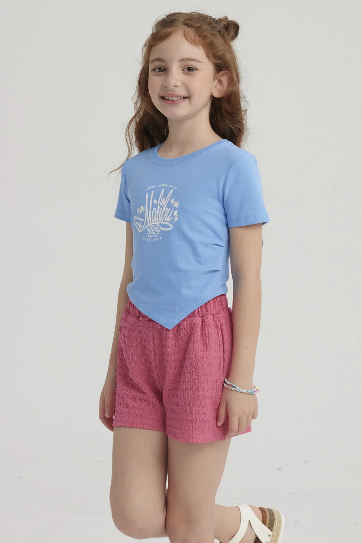 Polera Niña Print Basta Simétrica Azulino - Image 2