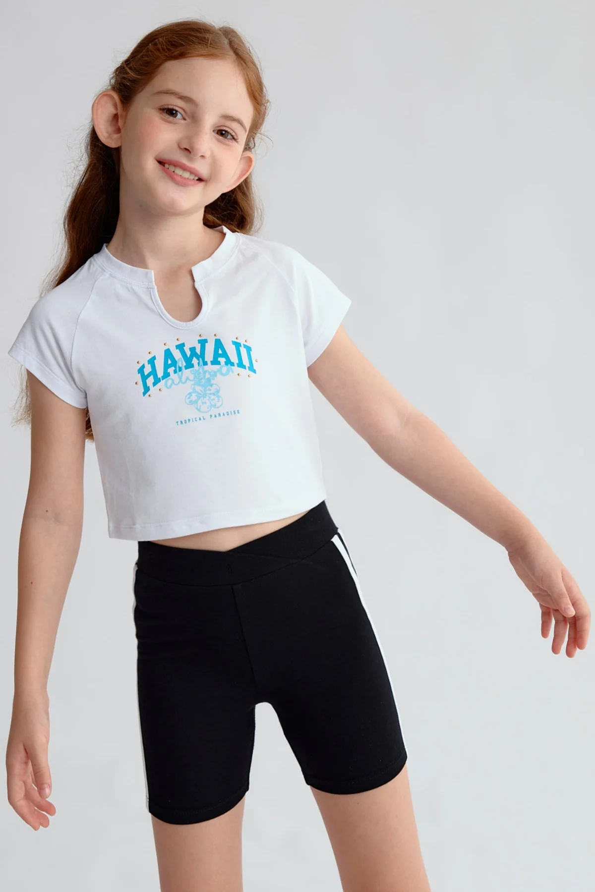 Polera Niña Print Blanco