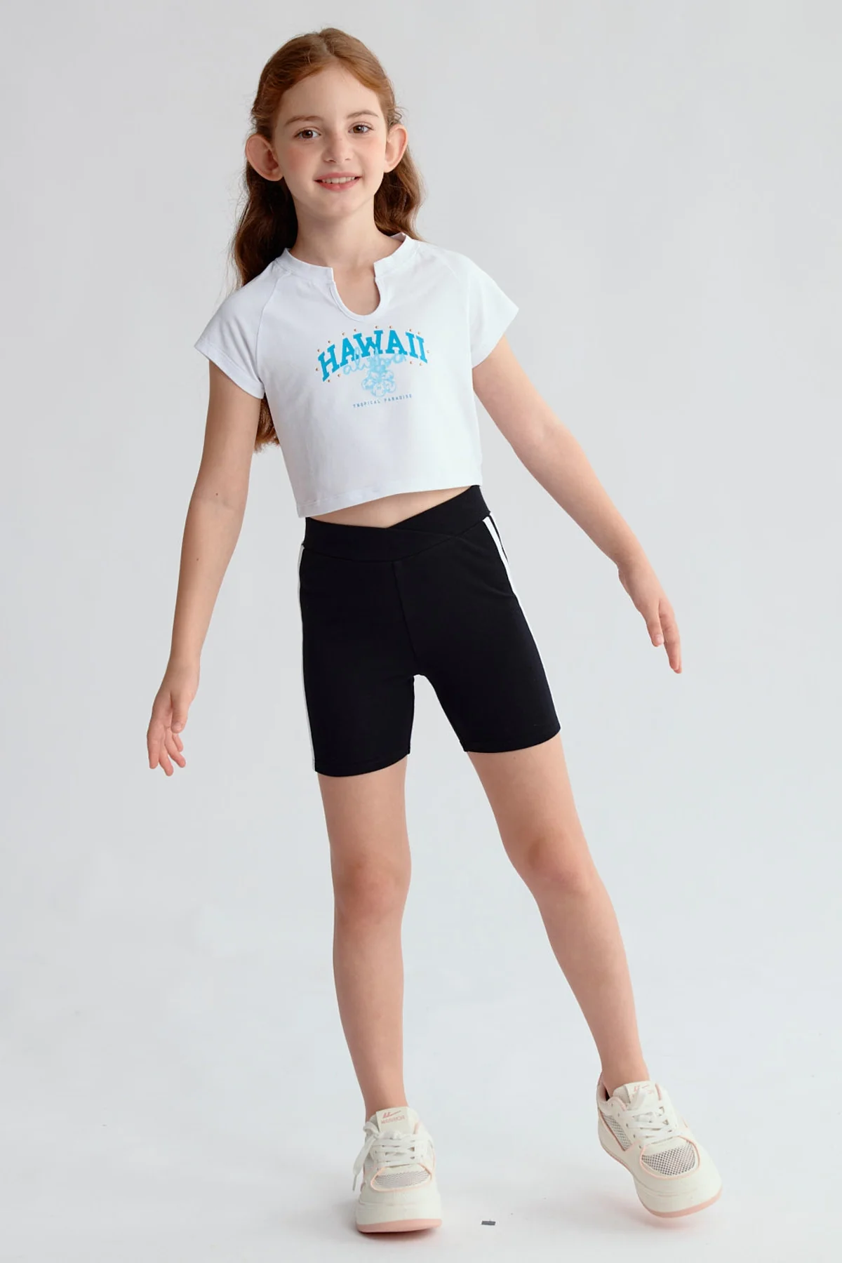 Polera Niña Print Blanco - Image 4