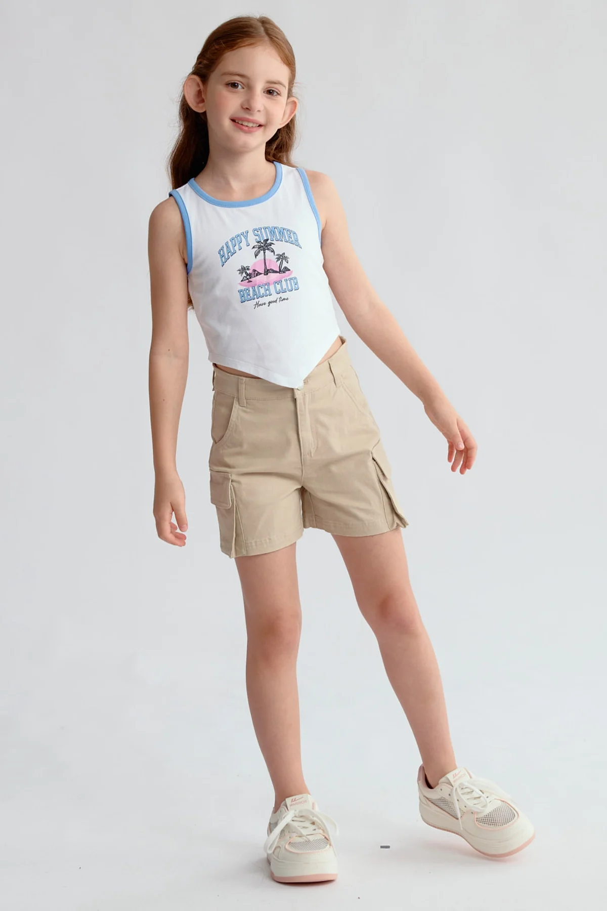 Polera Niña Print Posicional Blanco - Image 4