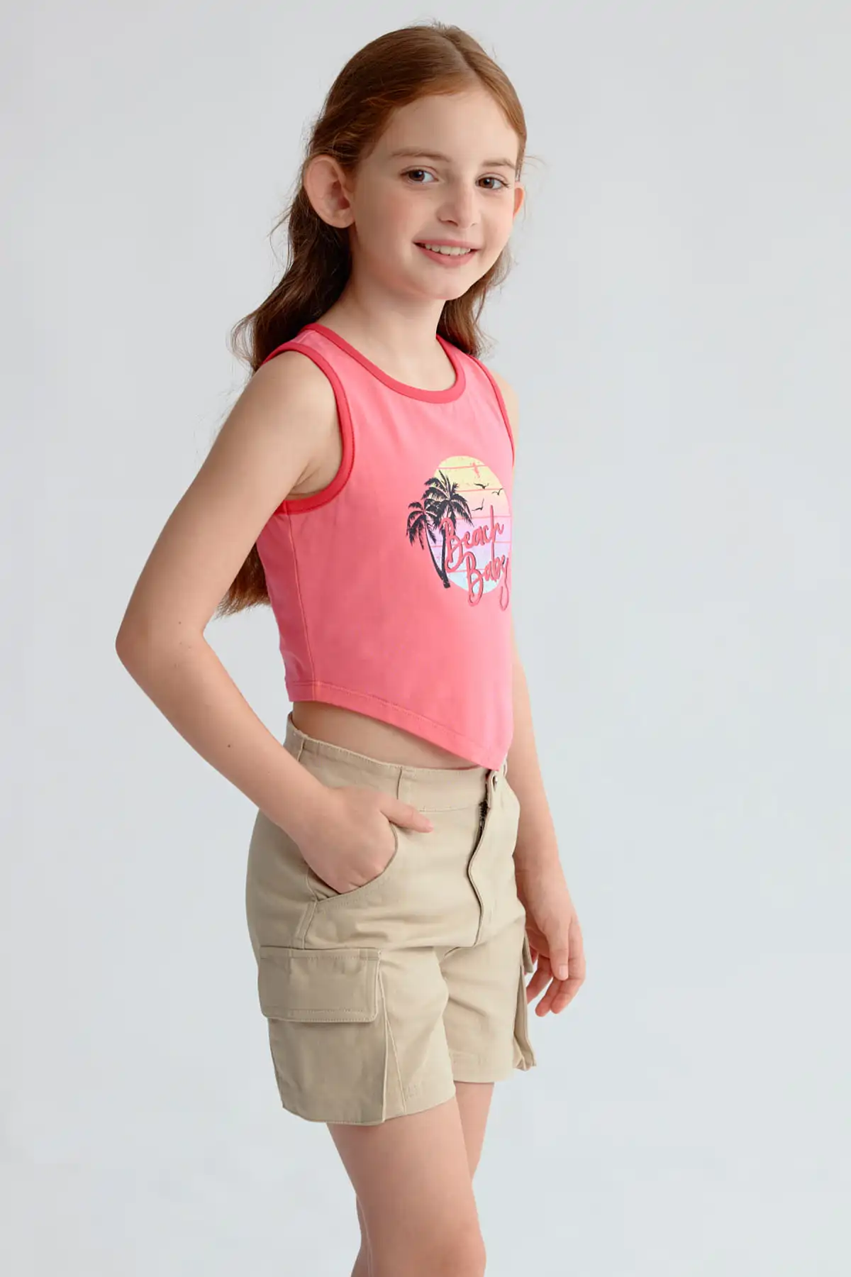 Polera Niña Print Posicional Fucsia - Image 2