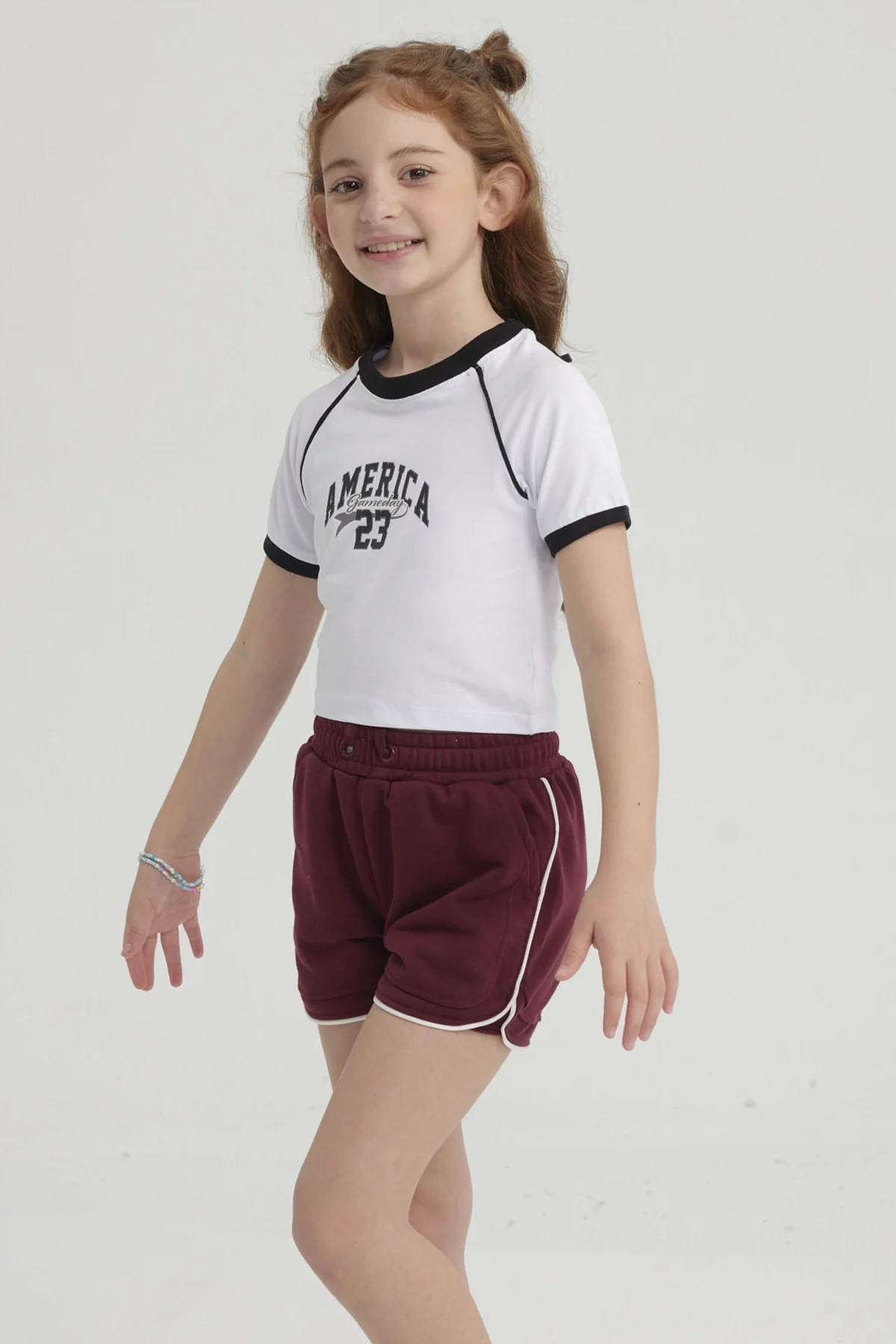 Polera Niña Rib Contraste Blanco - Image 2