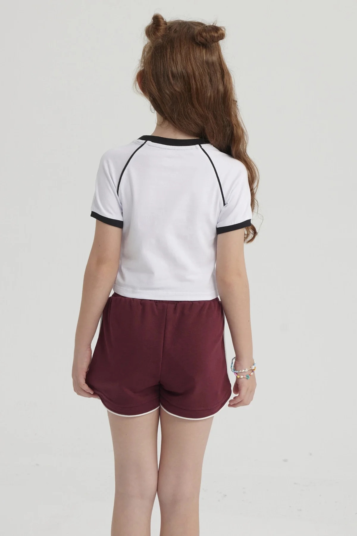 Polera Niña Rib Contraste Blanco - Image 3