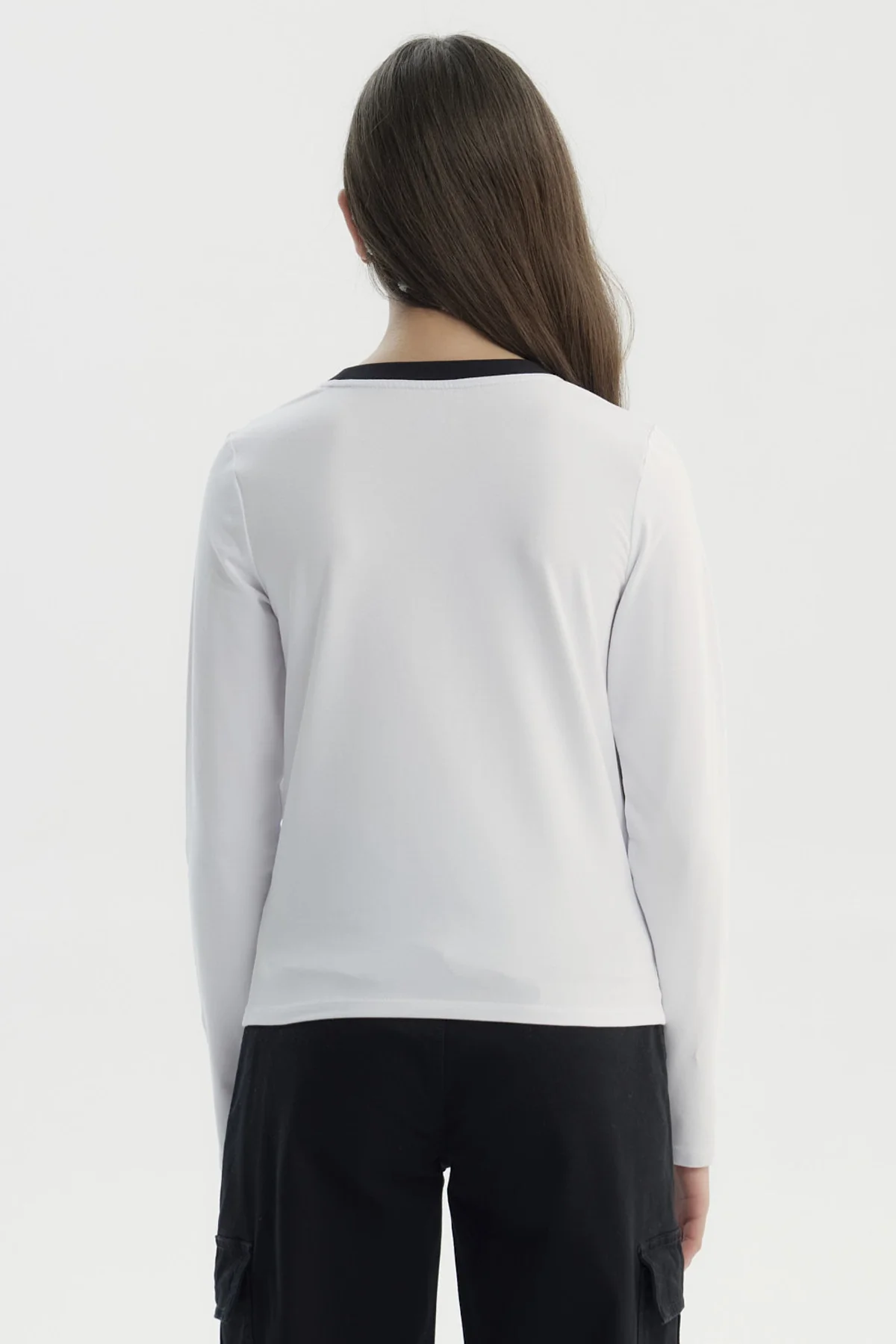 Polera Niña Slim Blanco - Image 3