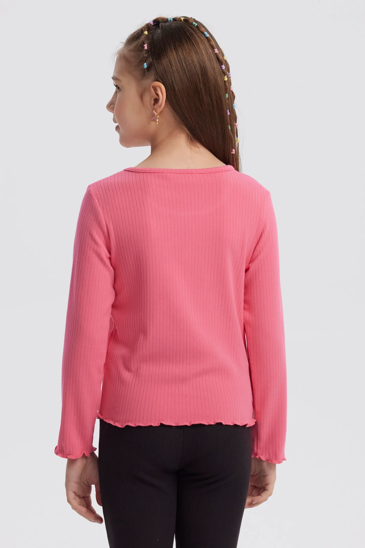 Polera Niña Slim Fucsia - Image 3