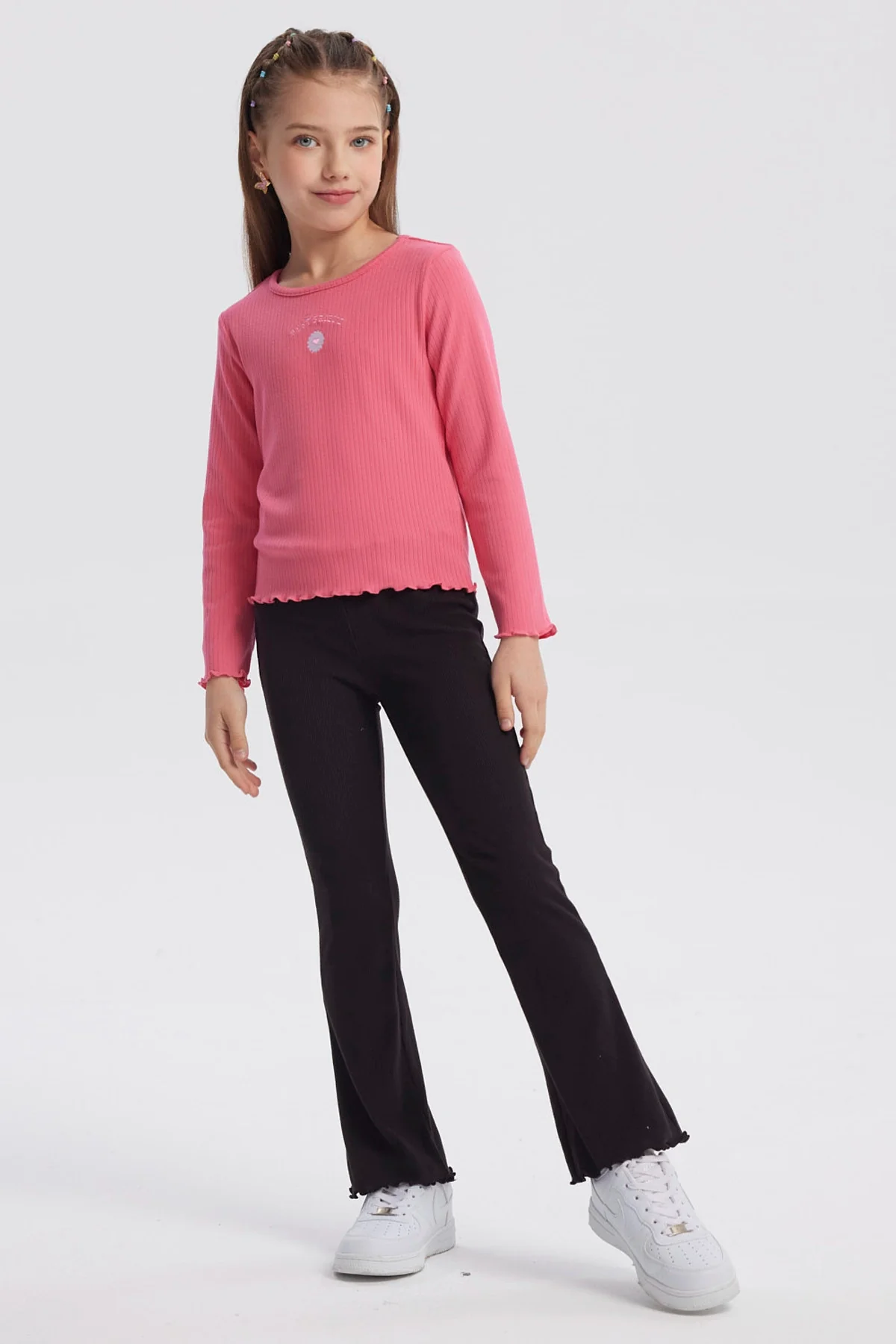 Polera Niña Slim Fucsia - Image 4